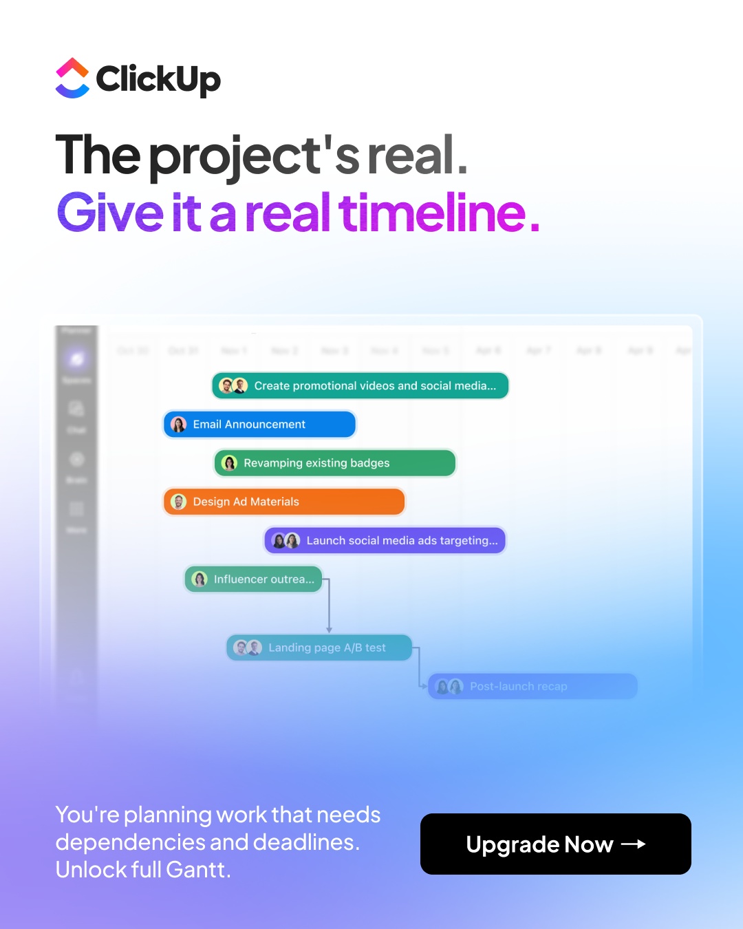 ClickUp Facebook ad