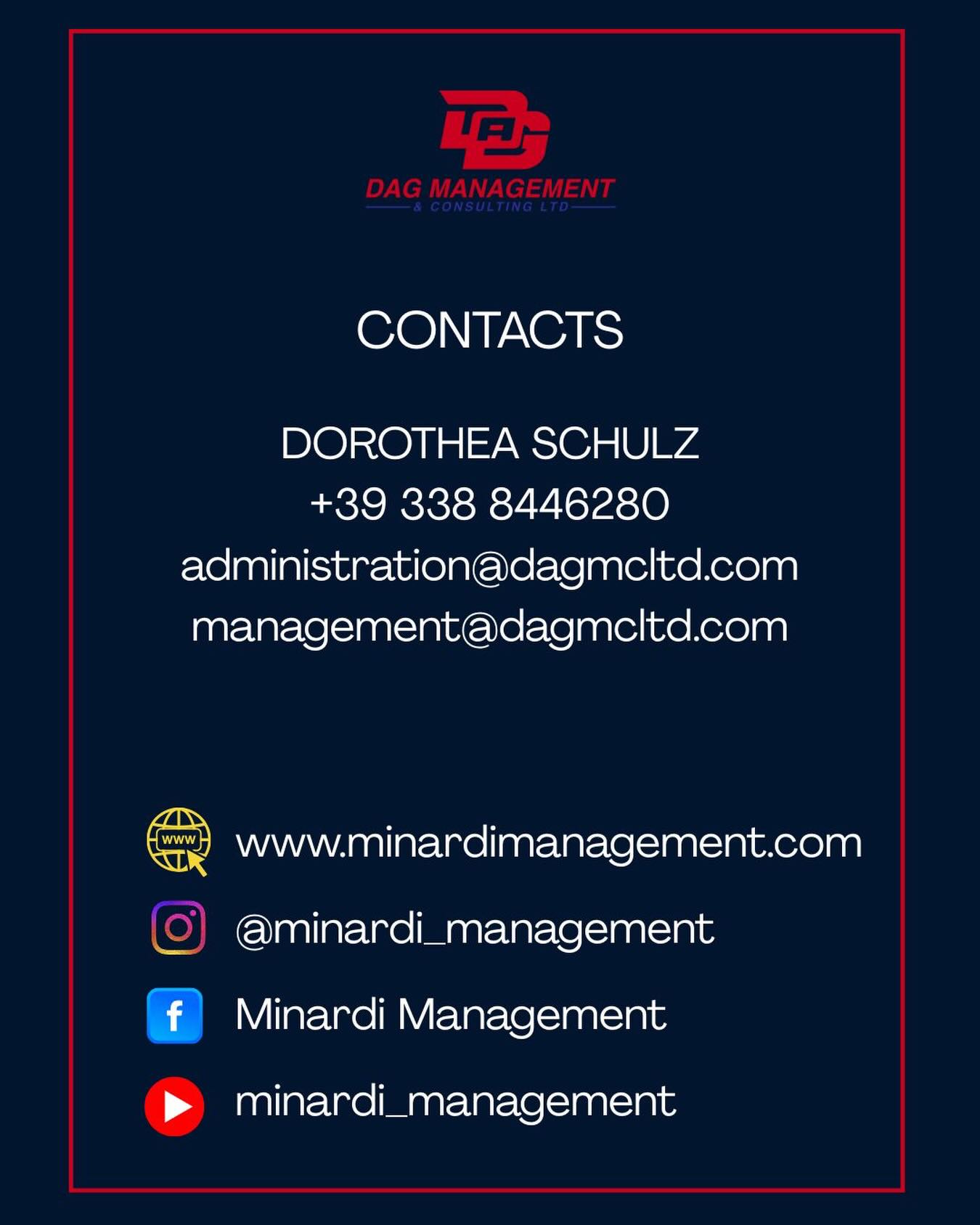 Minardi Management Facebook ad