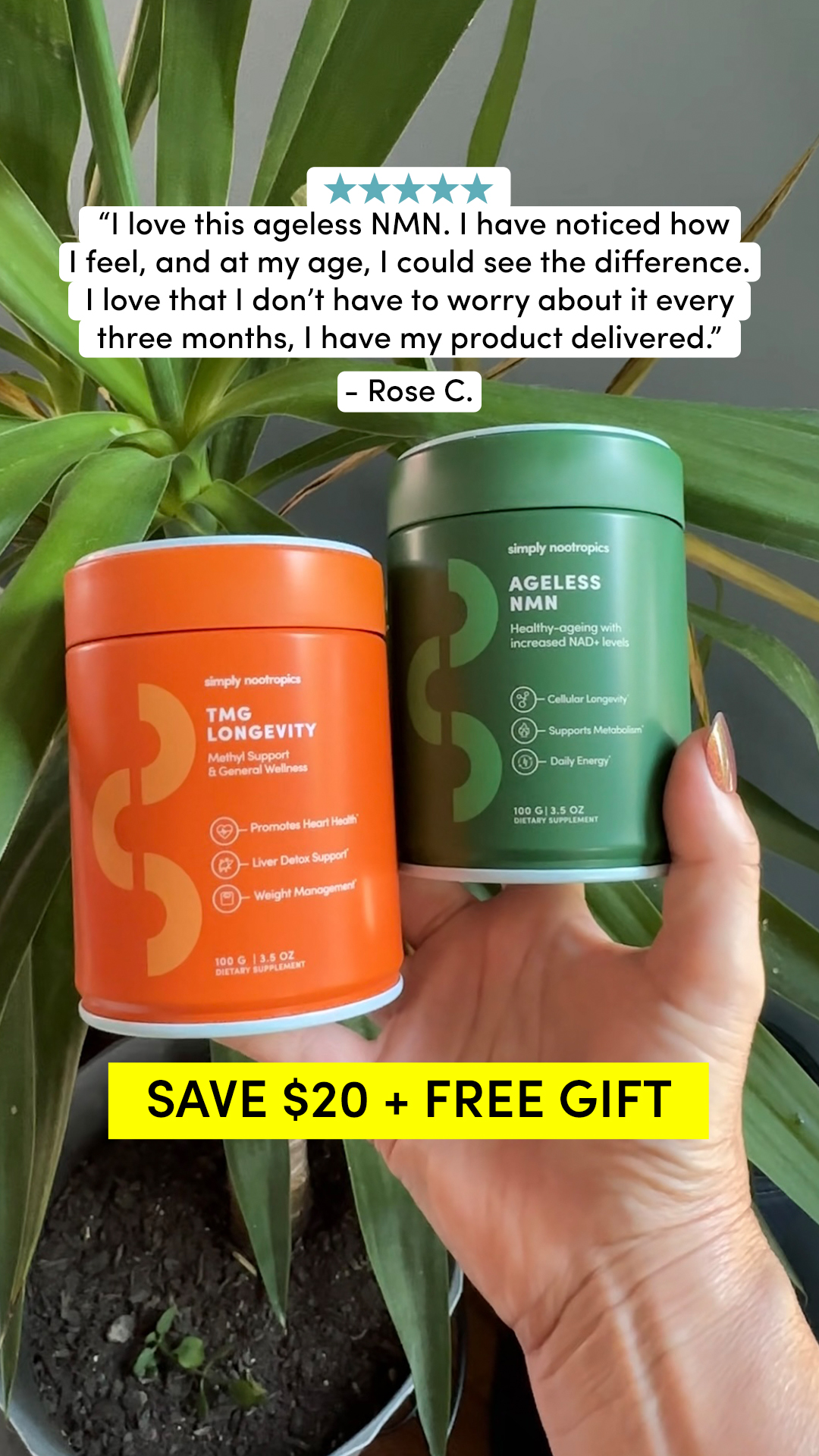 Simply Nootropics Facebook ad