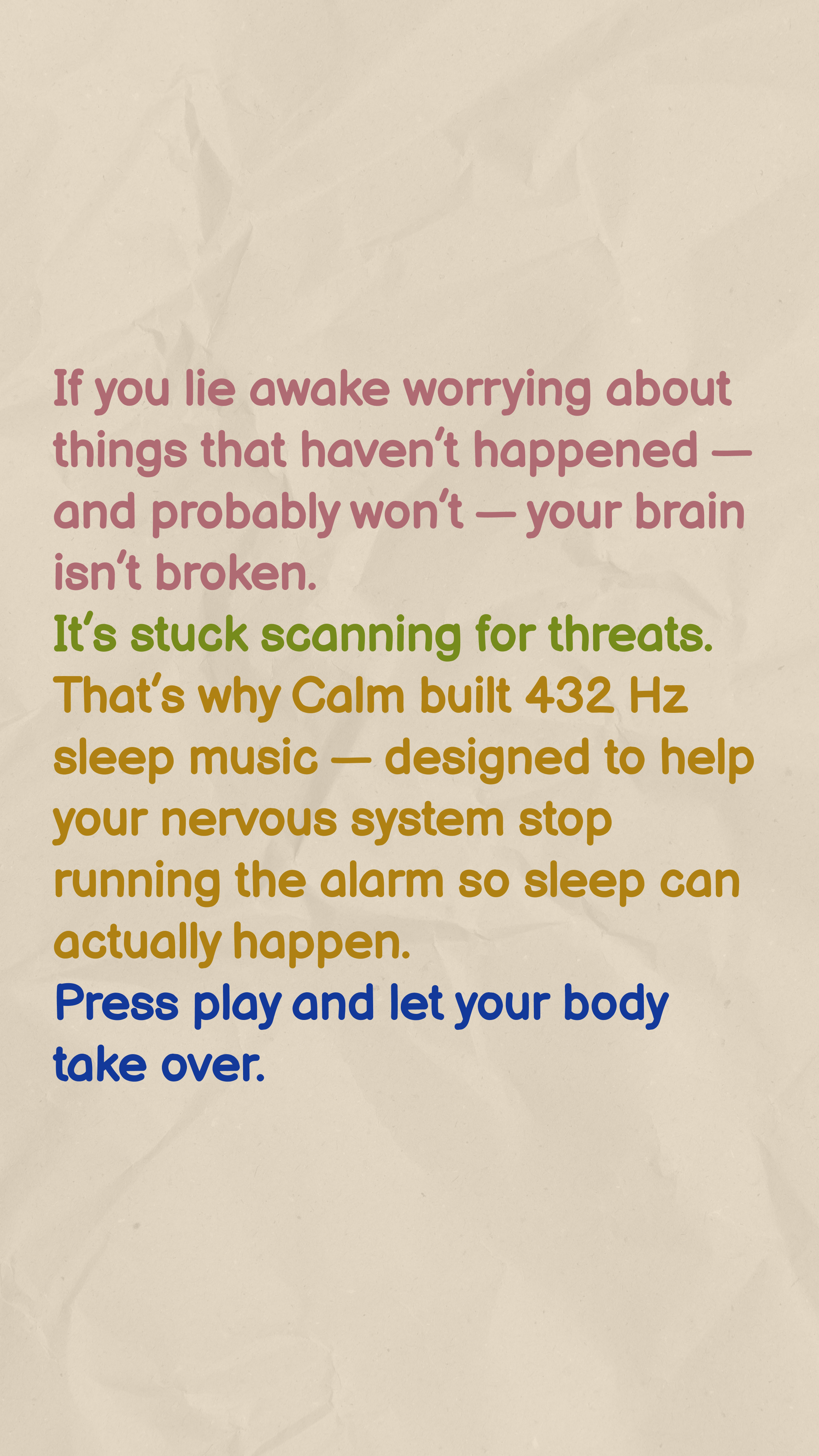 Calm Facebook ad