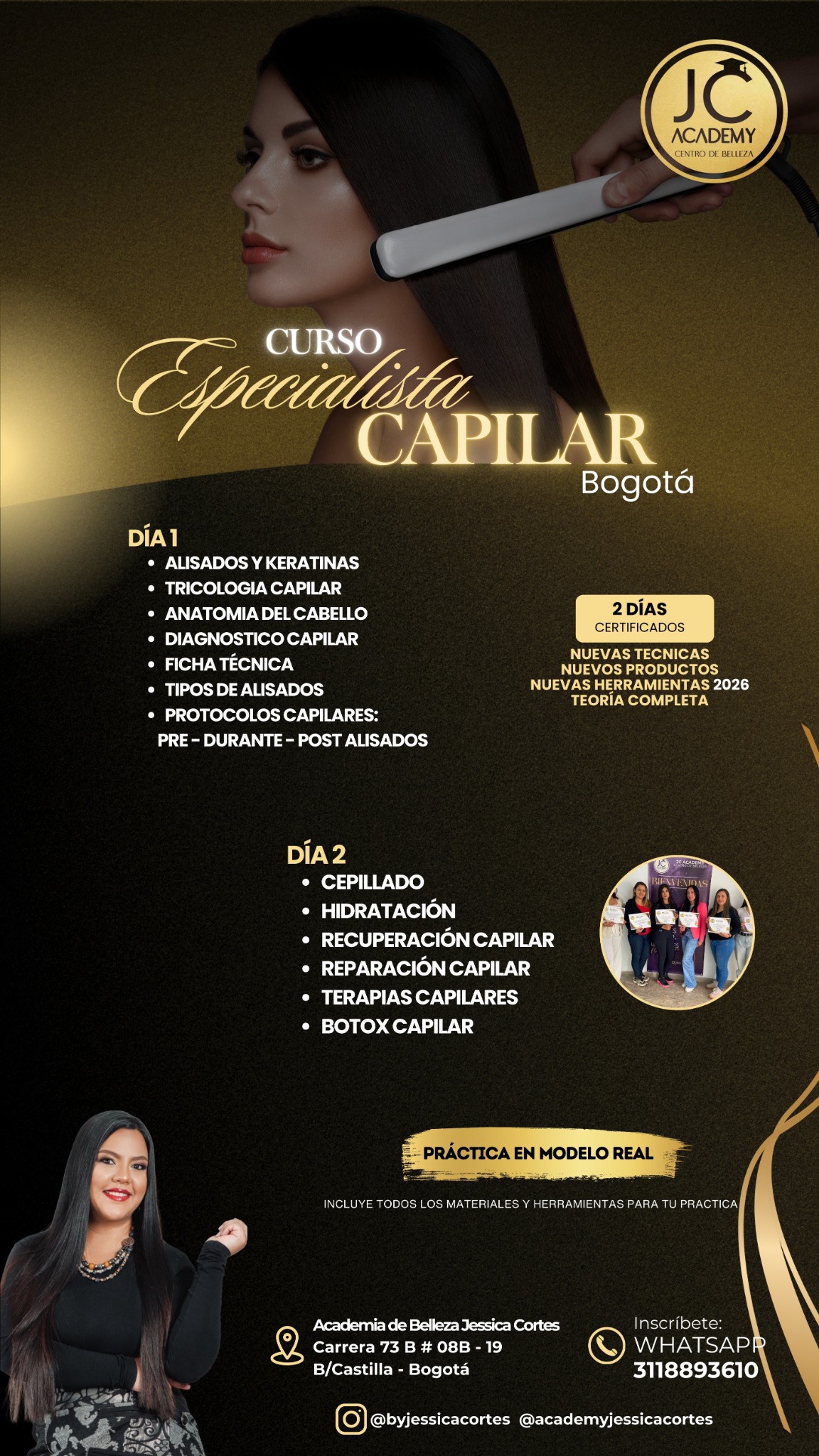Academia de Belleza By Jessica Cortes Facebook ad from Apr 3, 2026