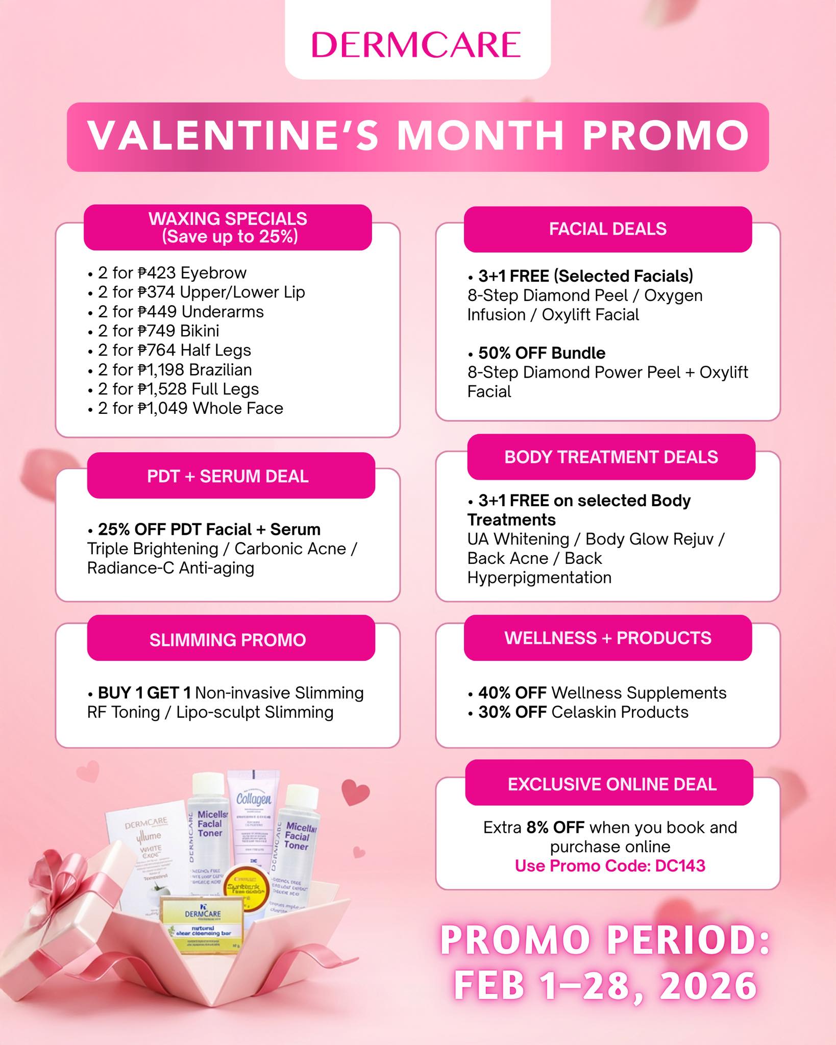DERMCARE Facebook ad: Dermcare, Trusted & Expert Skincare Center