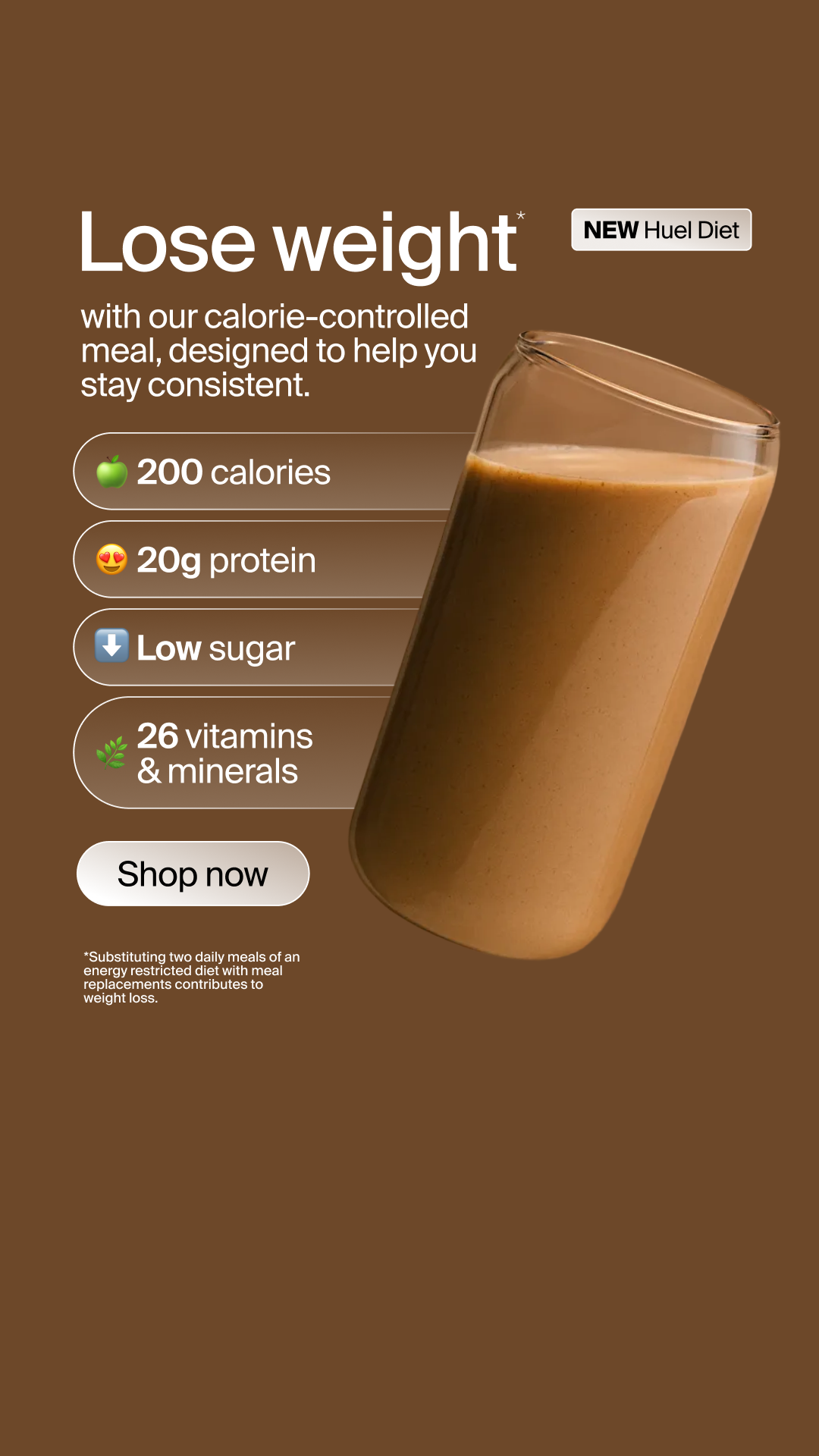 Huel Facebook ad