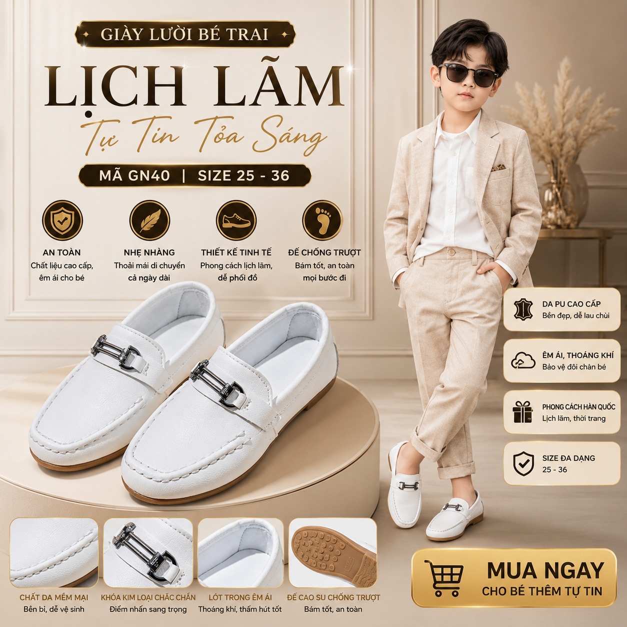 Giày dép trẻ em xuất khẩu - Nhím Shop Facebook ad: Mùa biểu diễn, chụp ảnh, đi tiệc của…