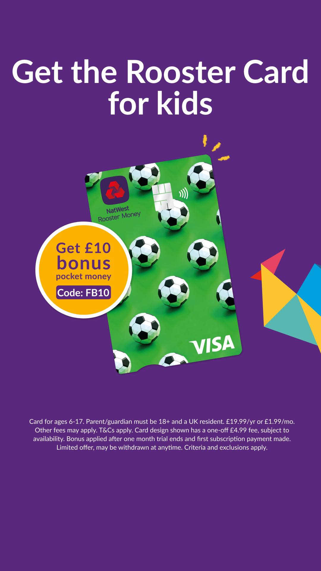 NatWest Rooster Money Facebook ad