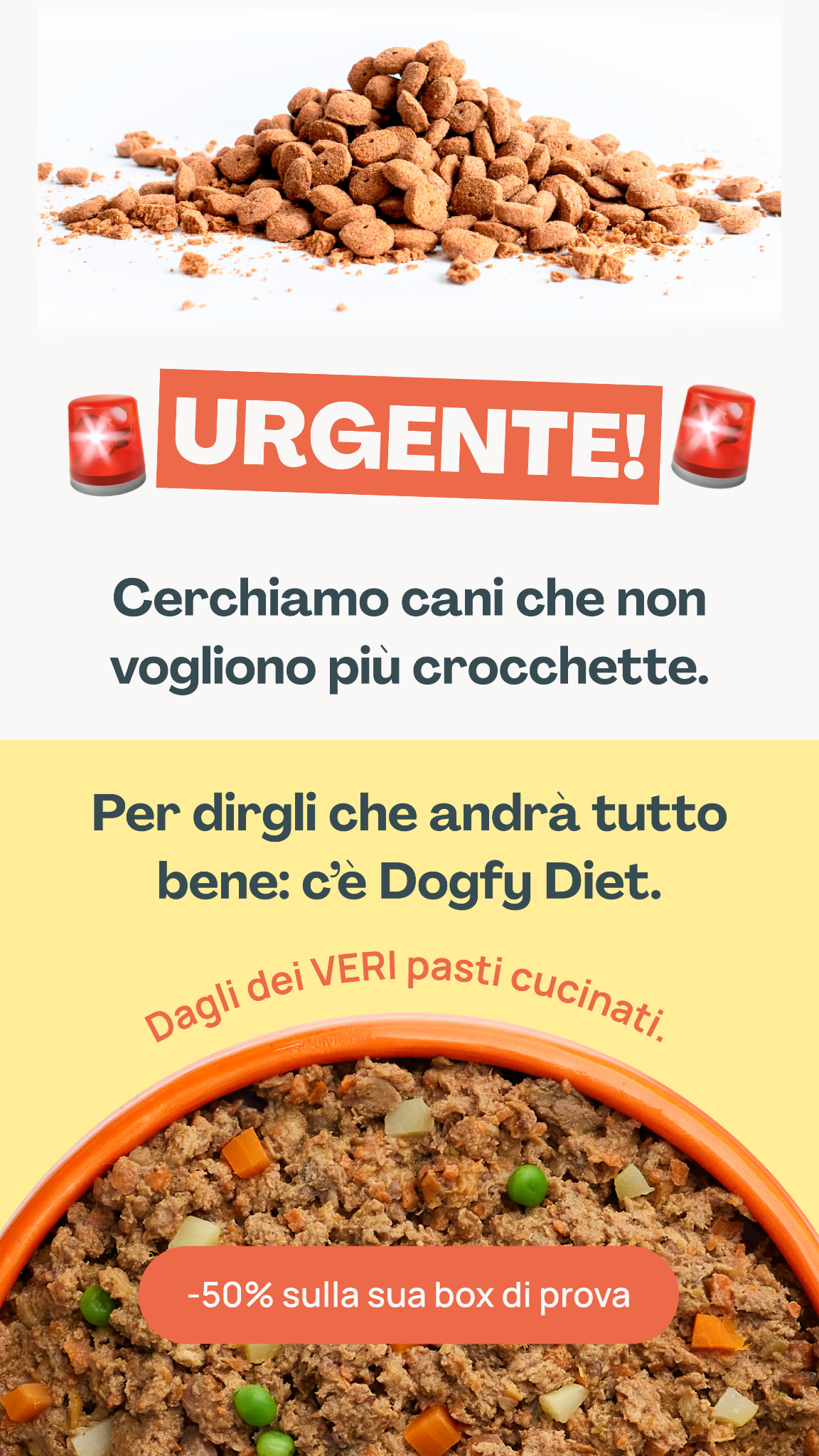 Dogfy Diet Italia Facebook ad from Oct 21, 2025