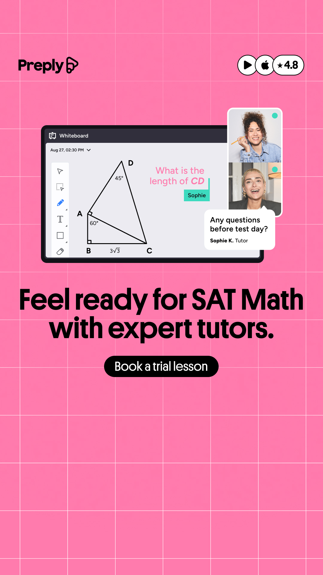 Preply Facebook ad
