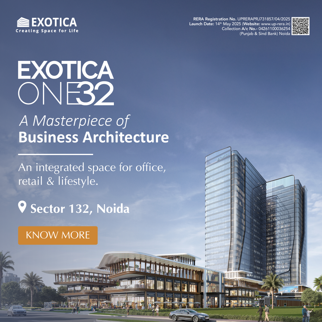 Exotica Housing Facebook ad: Exotica One32, Office and Retail space in sec 132 Noida