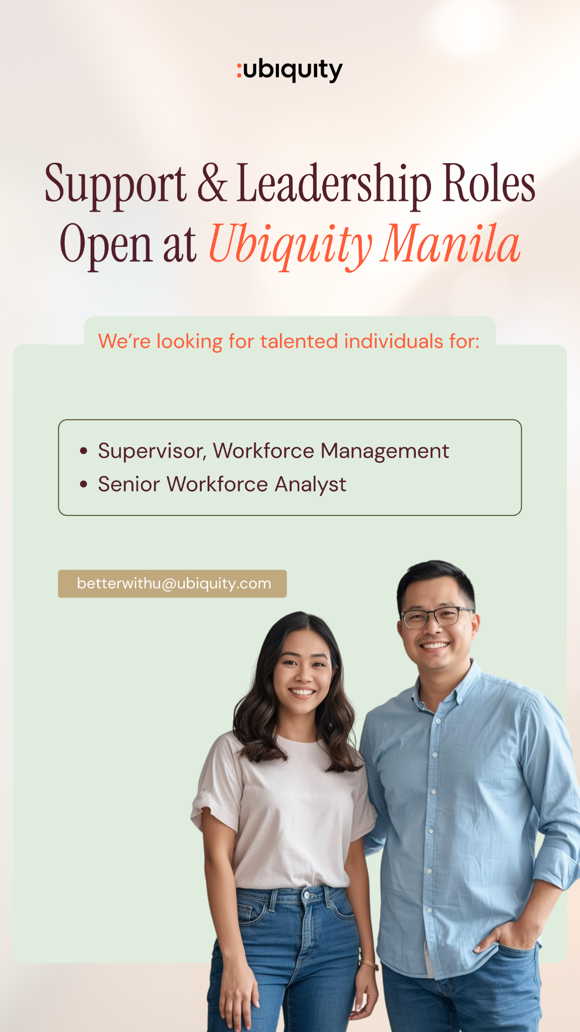 Ubiquity Careers Philippines Facebook ad