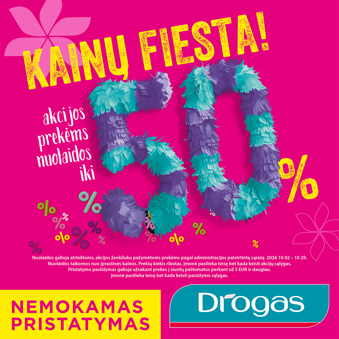 DrogasLietuva Facebook ad: Papildyk savo krepšelį