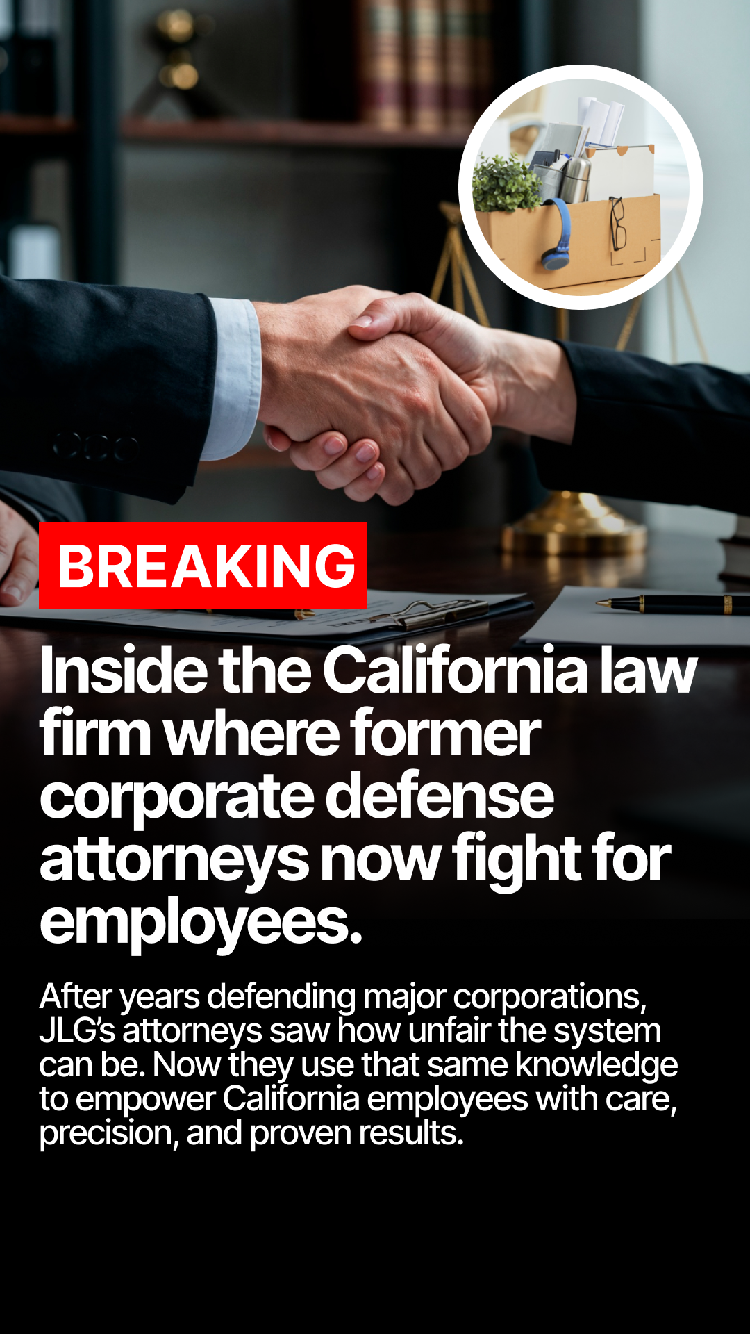 JLG Lawyers Facebook ad from Dec 16, 2025