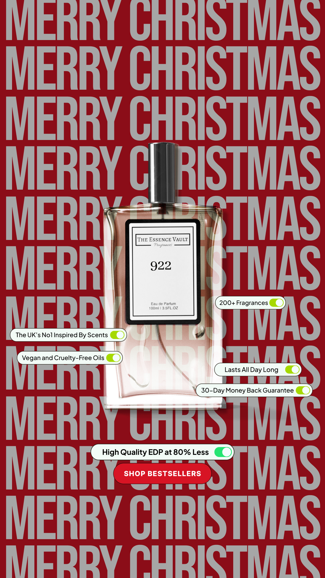 The Essence Vault Facebook ad from Dec 29, 2025