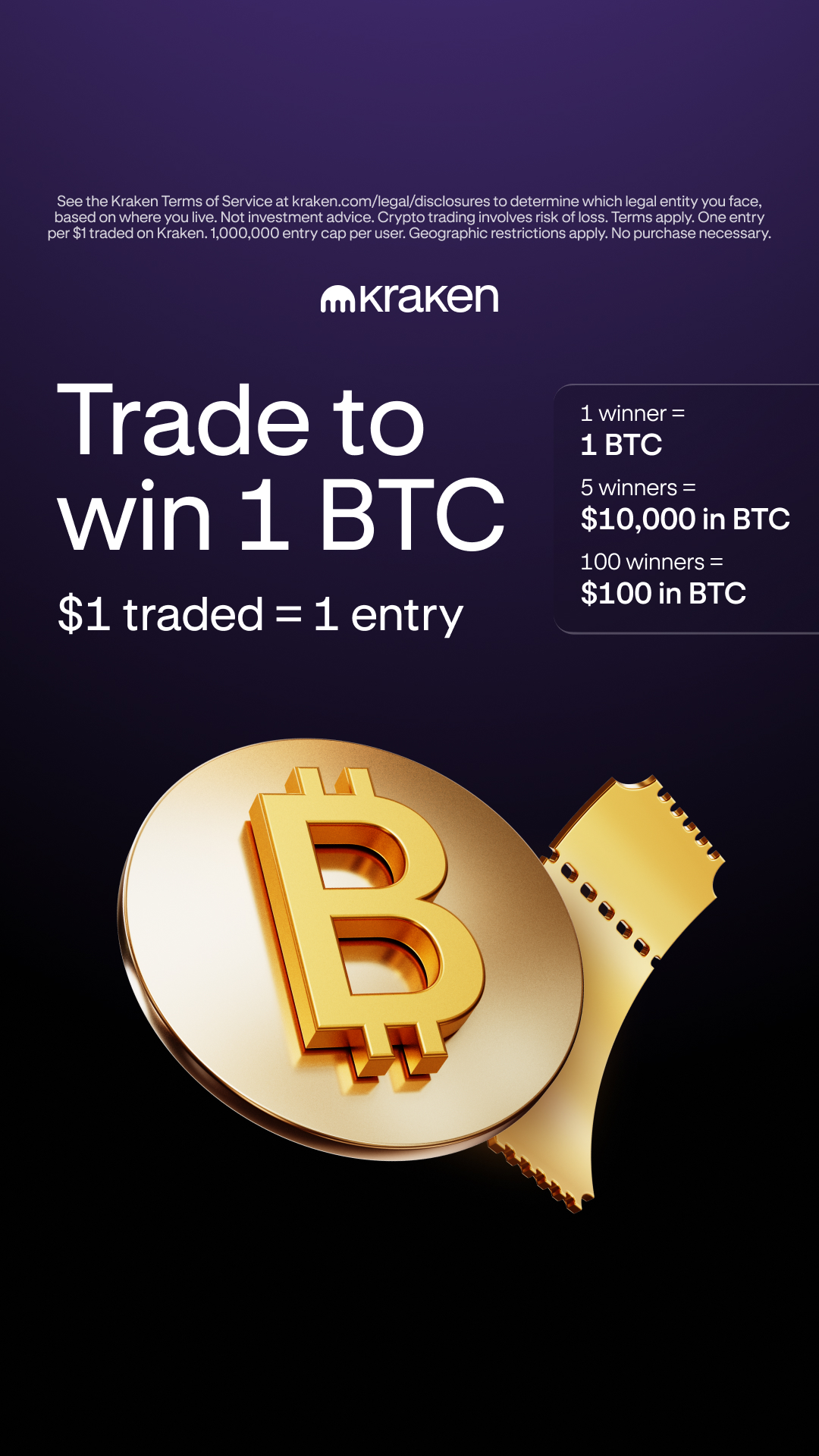 Kraken Digital Asset Exchange Facebook ad