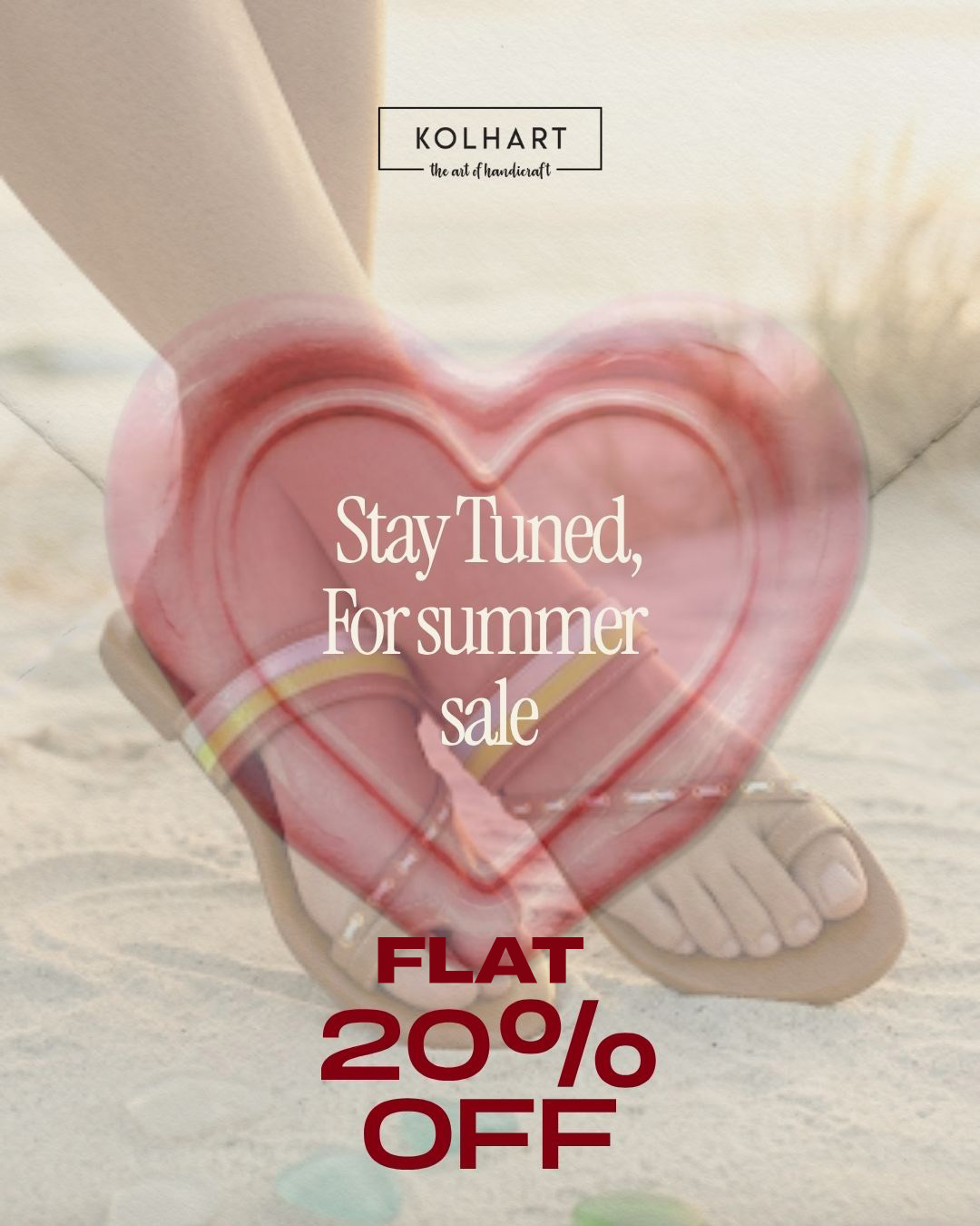 Kolhart Facebook ad: Your favorite summer footwear is about to go on sale.