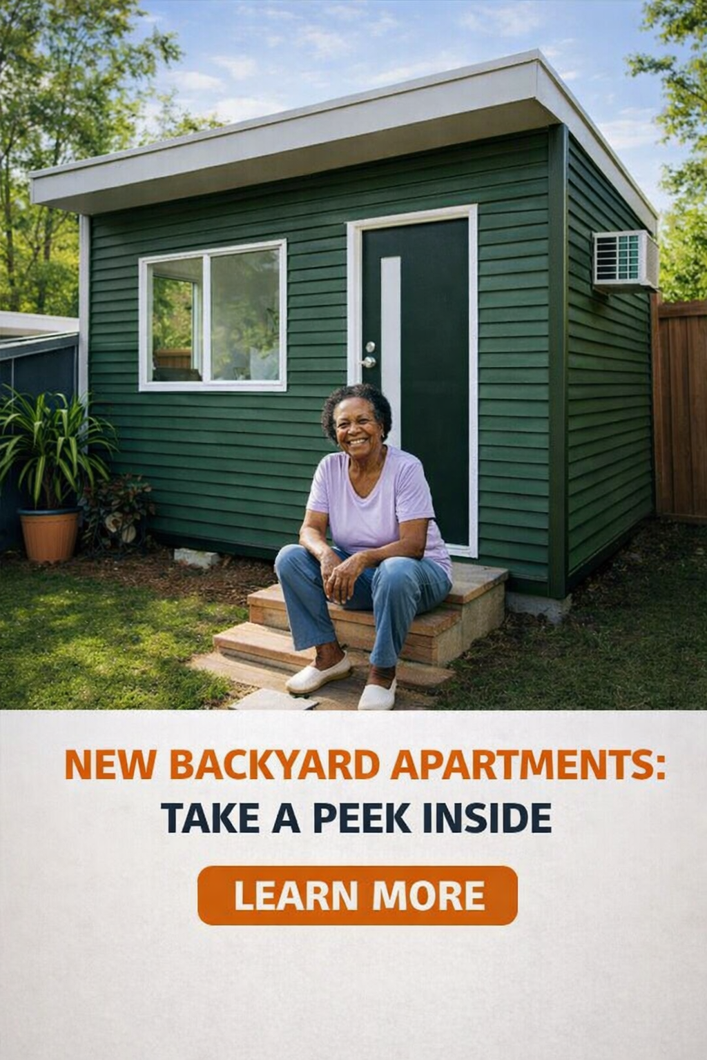 Smart Finds Facebook ad: Modern Backyard Apartments