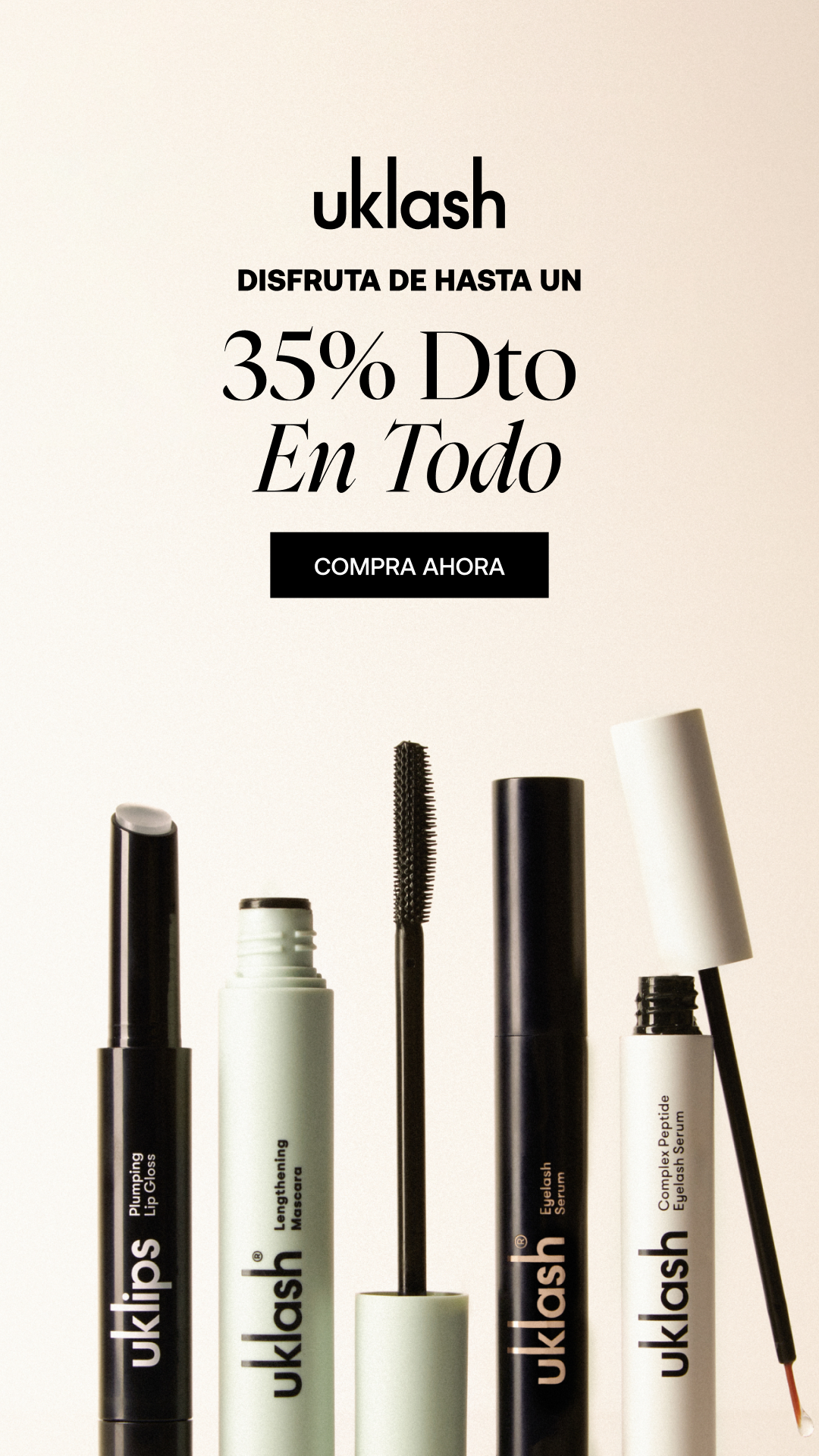 Uklash España Facebook ad from Feb 25, 2026