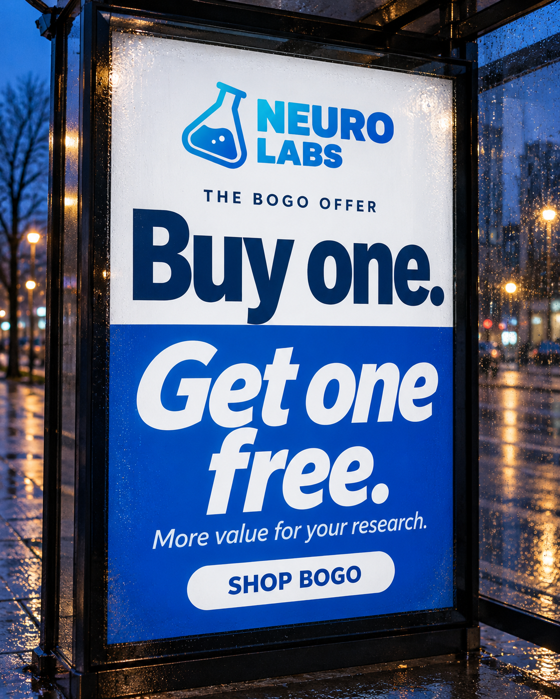 NL Facebook ad: NeuroLabs, Premium Research Peptides | ≥99% COA-Tested USA