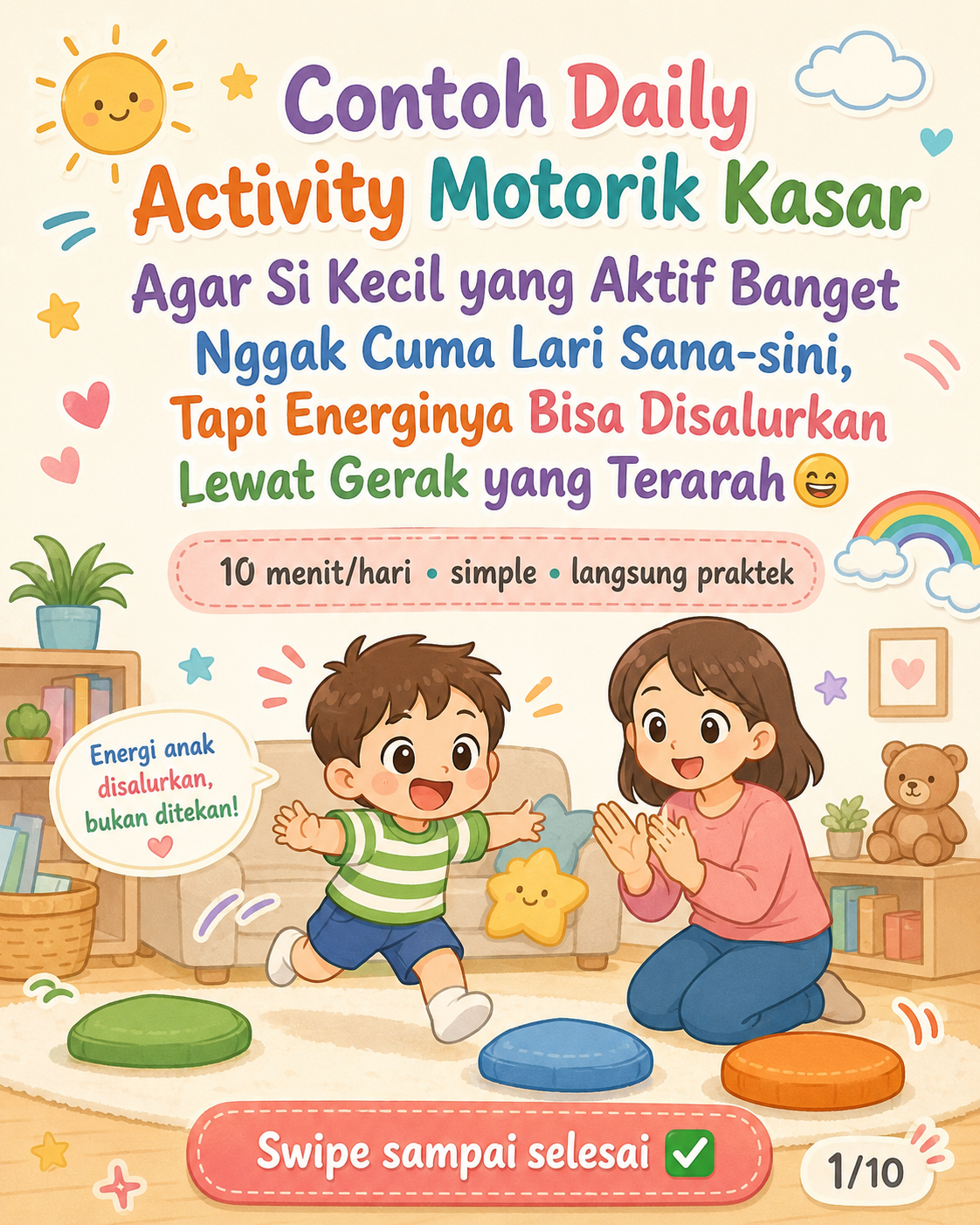Siti Mahmudah Facebook ad: Kalau si kecil lari sana-sini terus, Moms nggak…