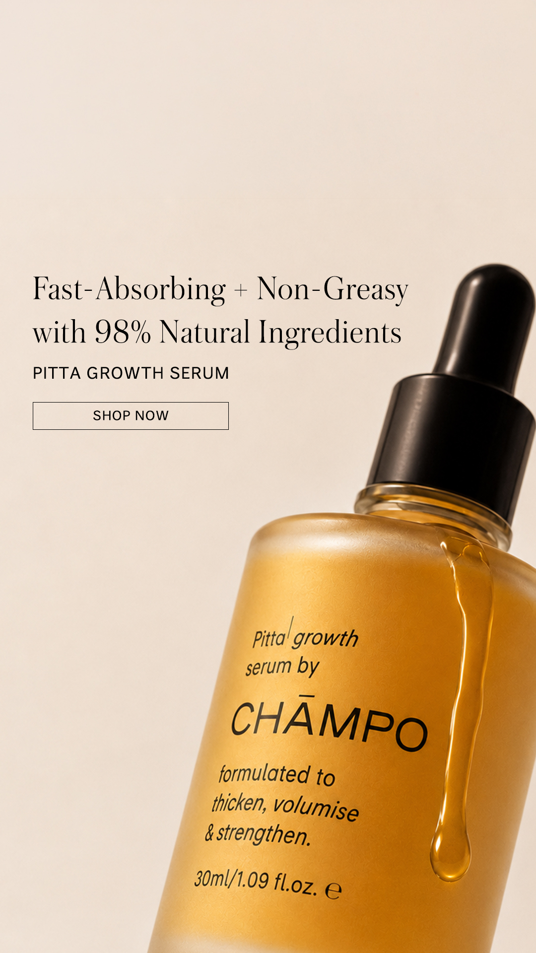 Chāmpo Haircare Facebook ad