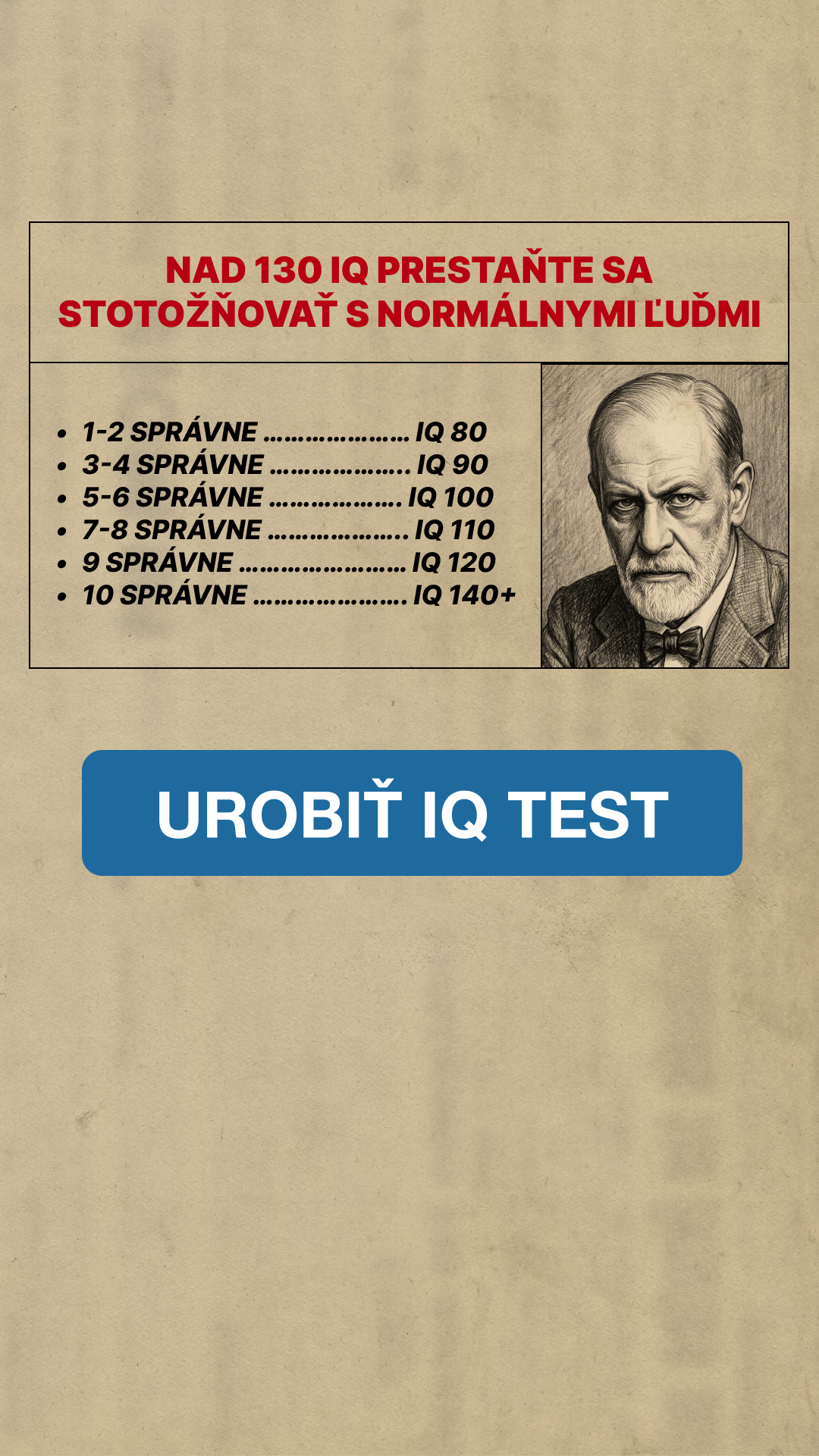 My IQ Facebook ad
