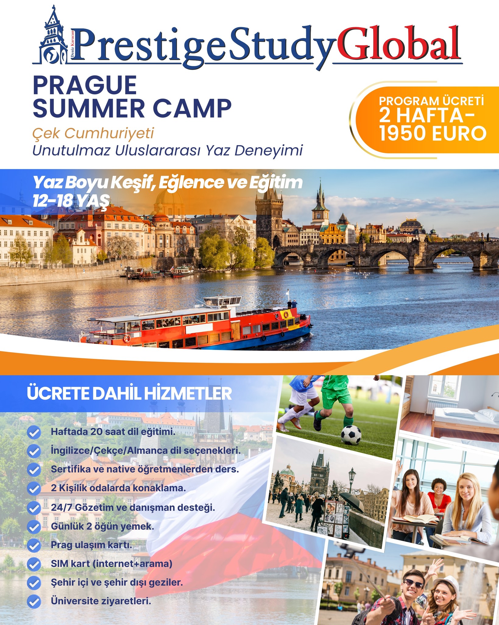 Prestige Study Global Facebook ad: PRAGUE SUMMER CAMP ile Unutulmaz Bir Yaz!