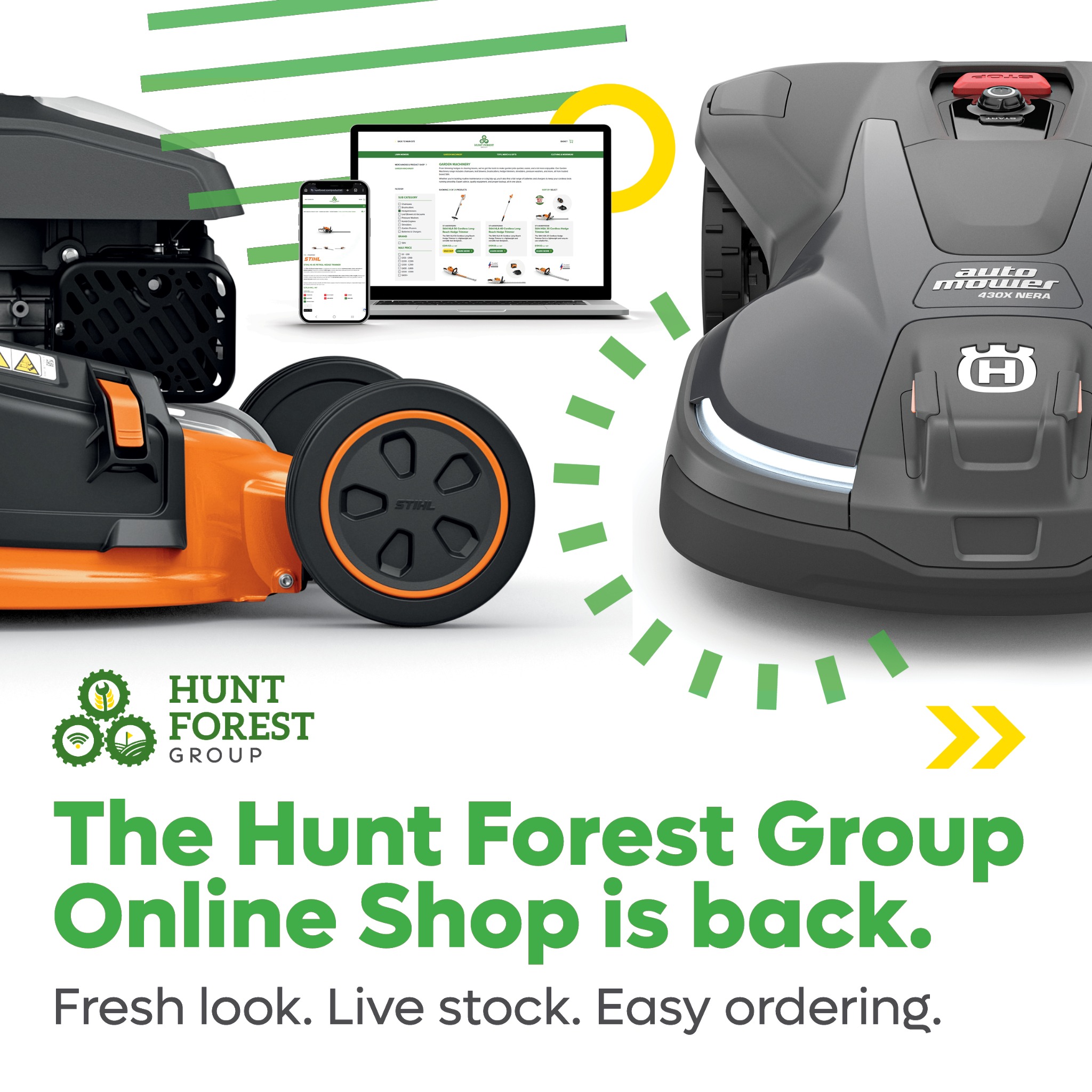 Hunt Forest Group Facebook ad: The Hunt Forest Group online shop has a…