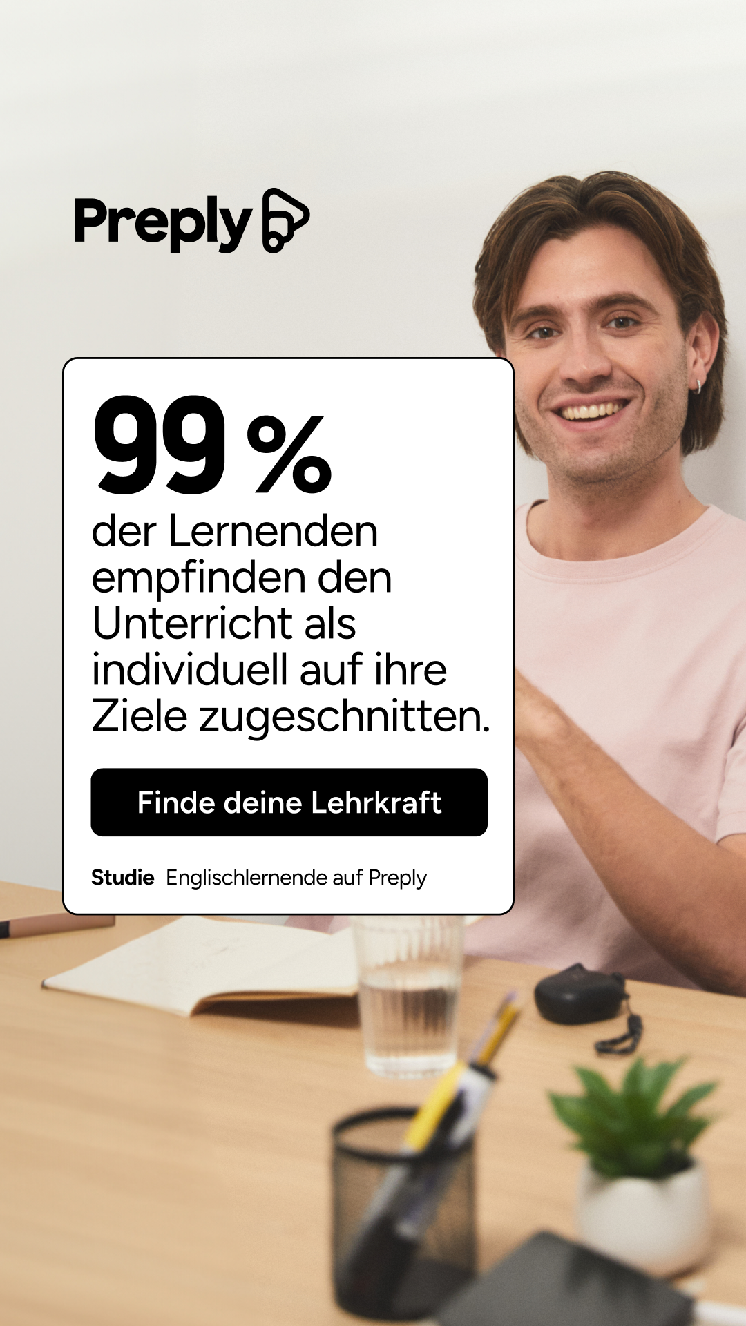 Preply Facebook ad
