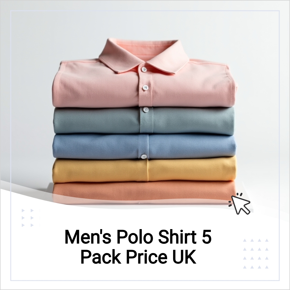 Quick Outline Facebook ad: Men's Polo Shirt 5 Pack Price Uk.