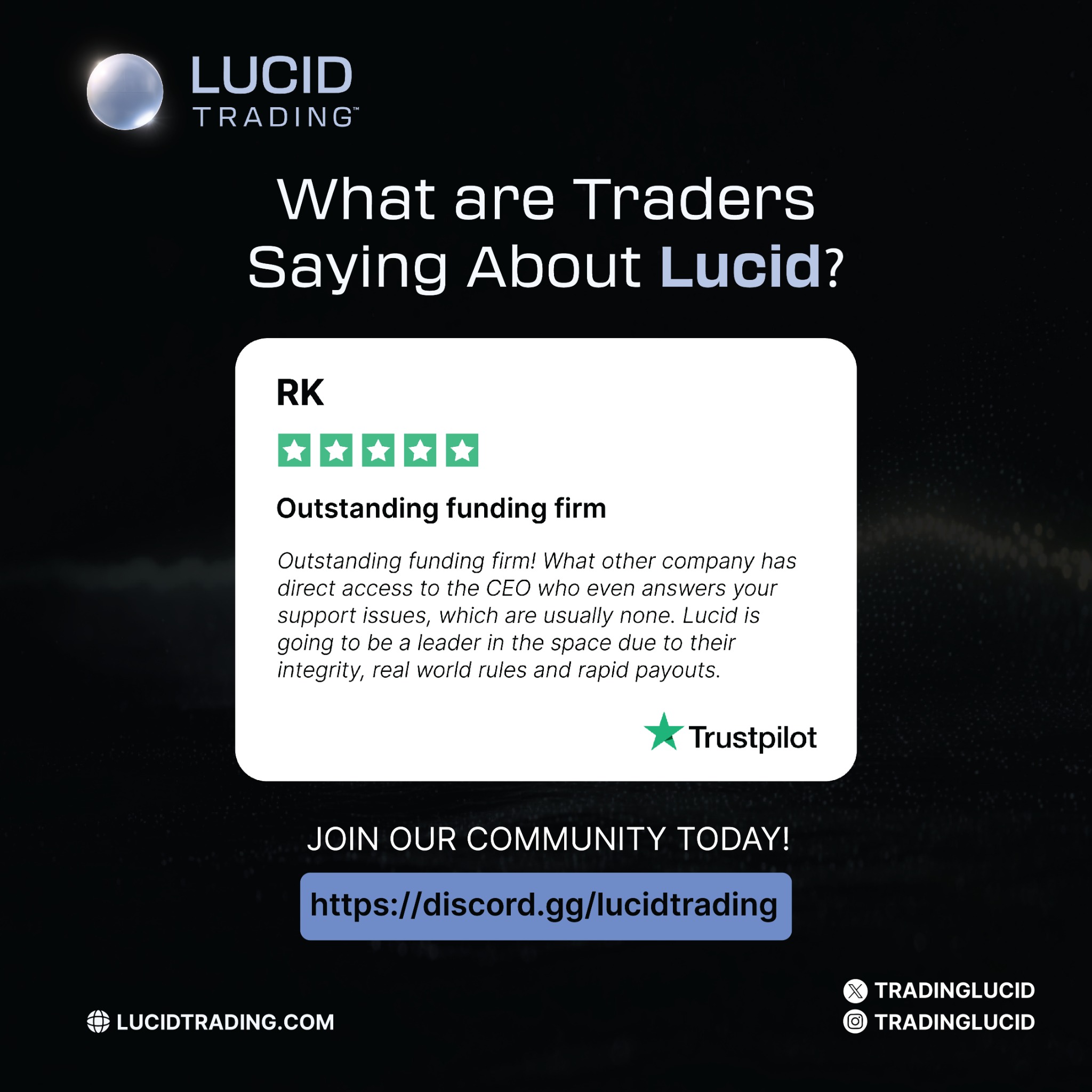 Lucid Trading Facebook ad