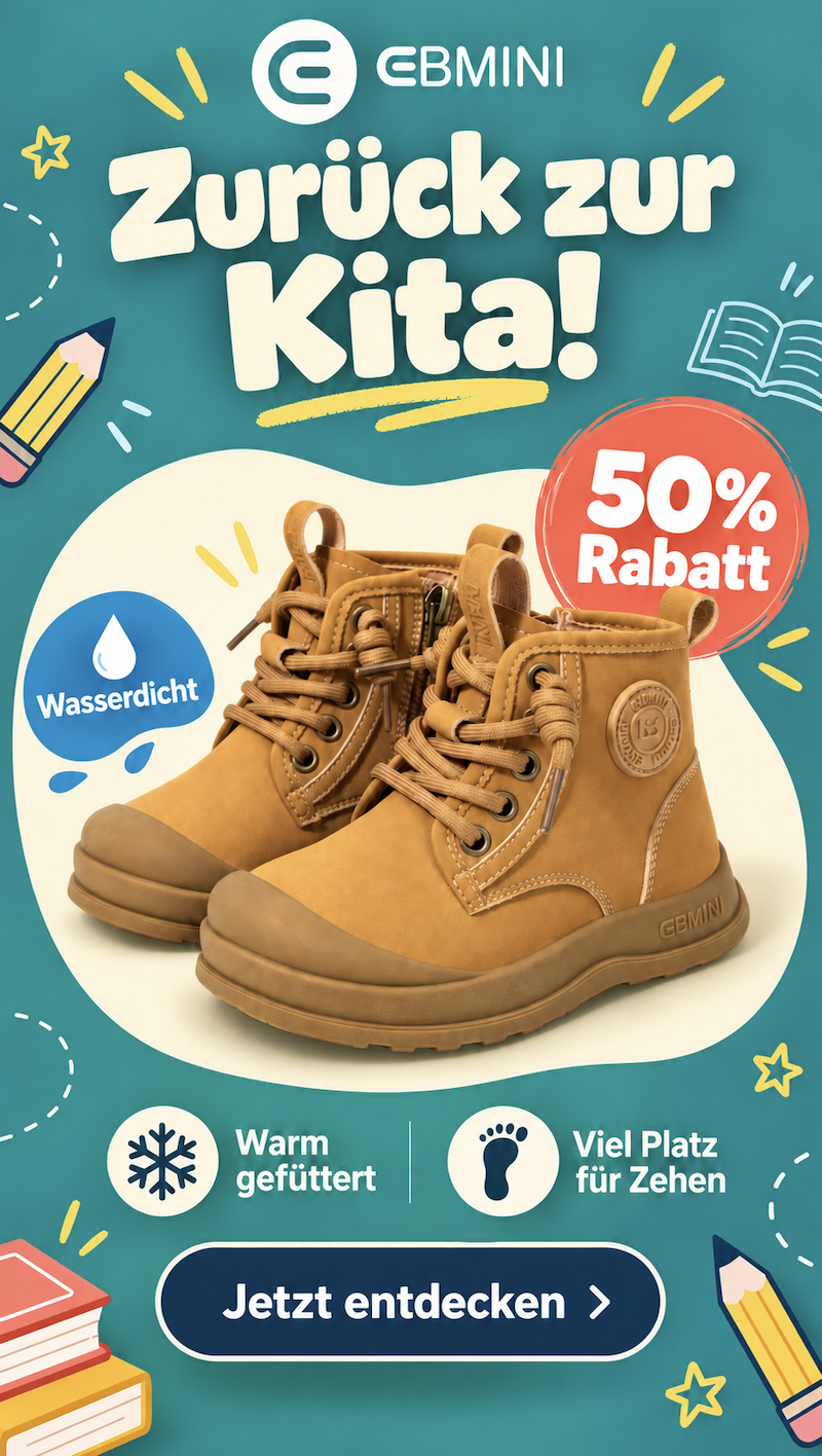 Ebmini - Kinder Barfußschuhe Facebook ad