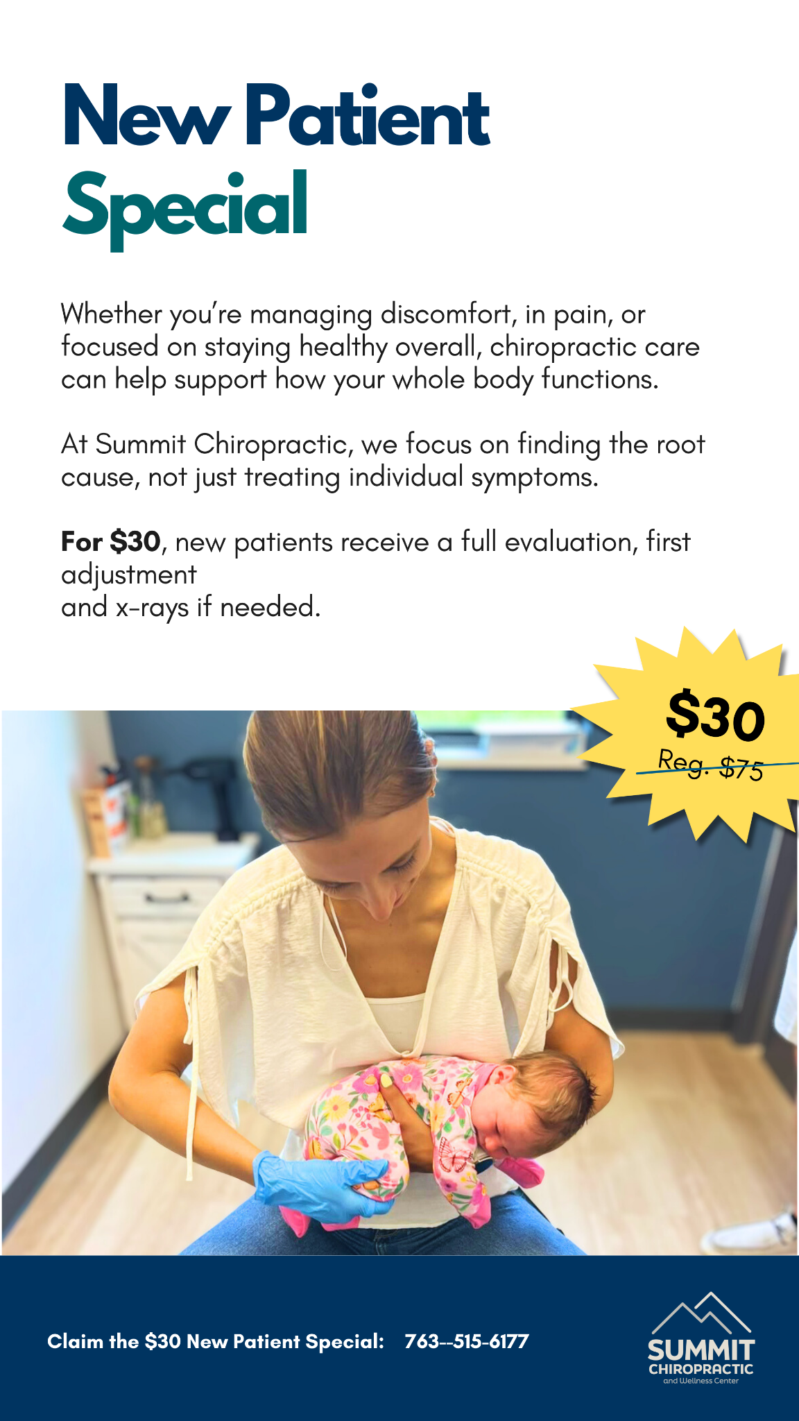 Summit Chiropractic and Wellness Center, LLC Facebook ad from May 28, 2026