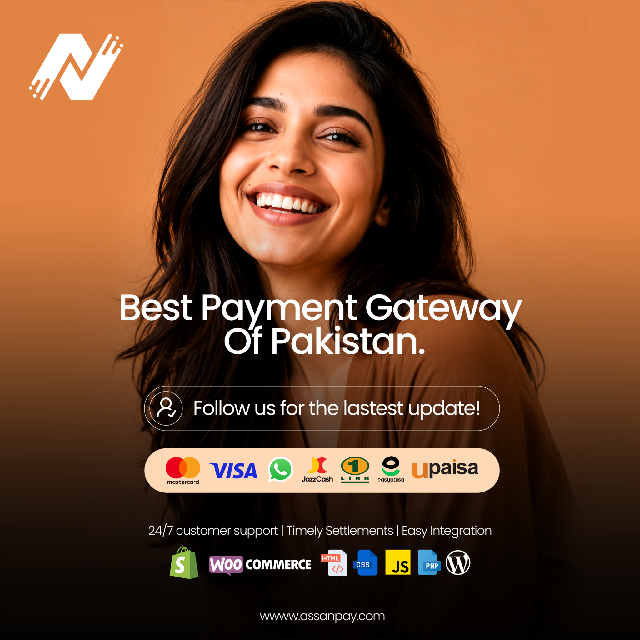 Assan Pay Facebook ad: Chat with us