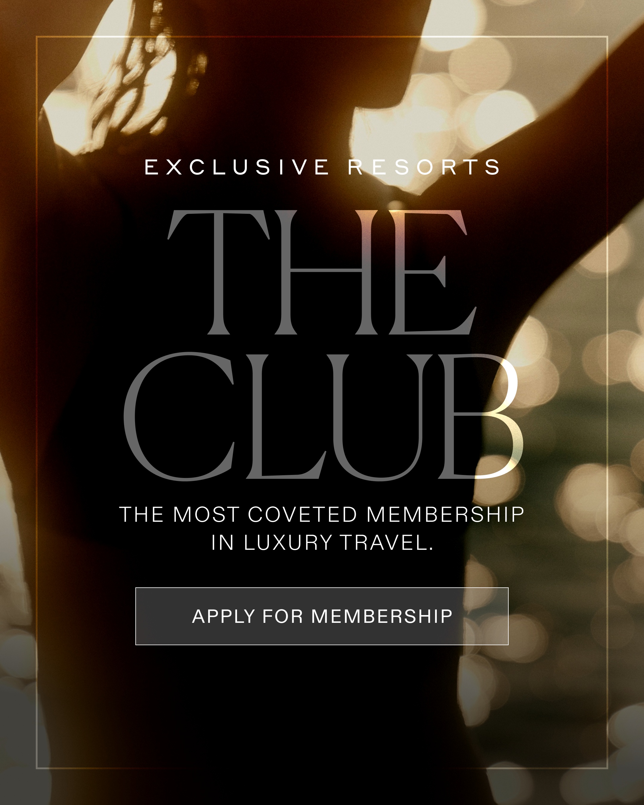 Exclusive Resorts Facebook ad: The Best Places Have Always Had a Guest List.