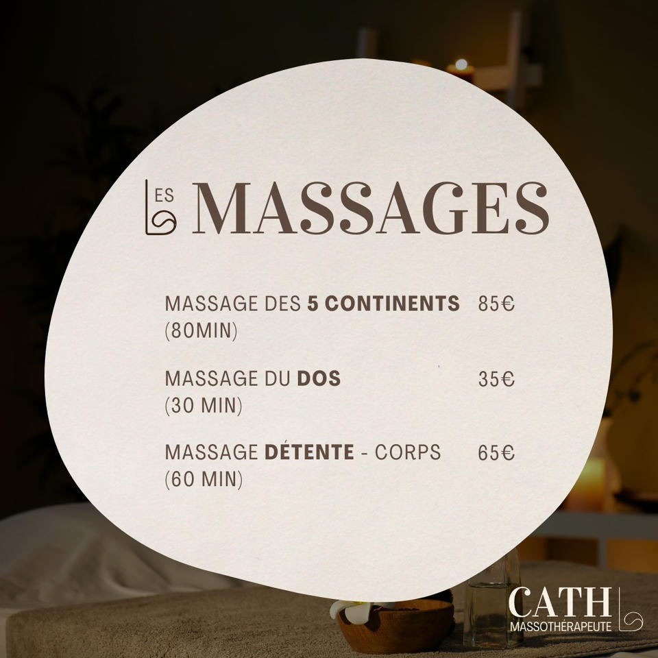 Cath L - Massothérapeute Facebook ad: Envie de vous détendre?