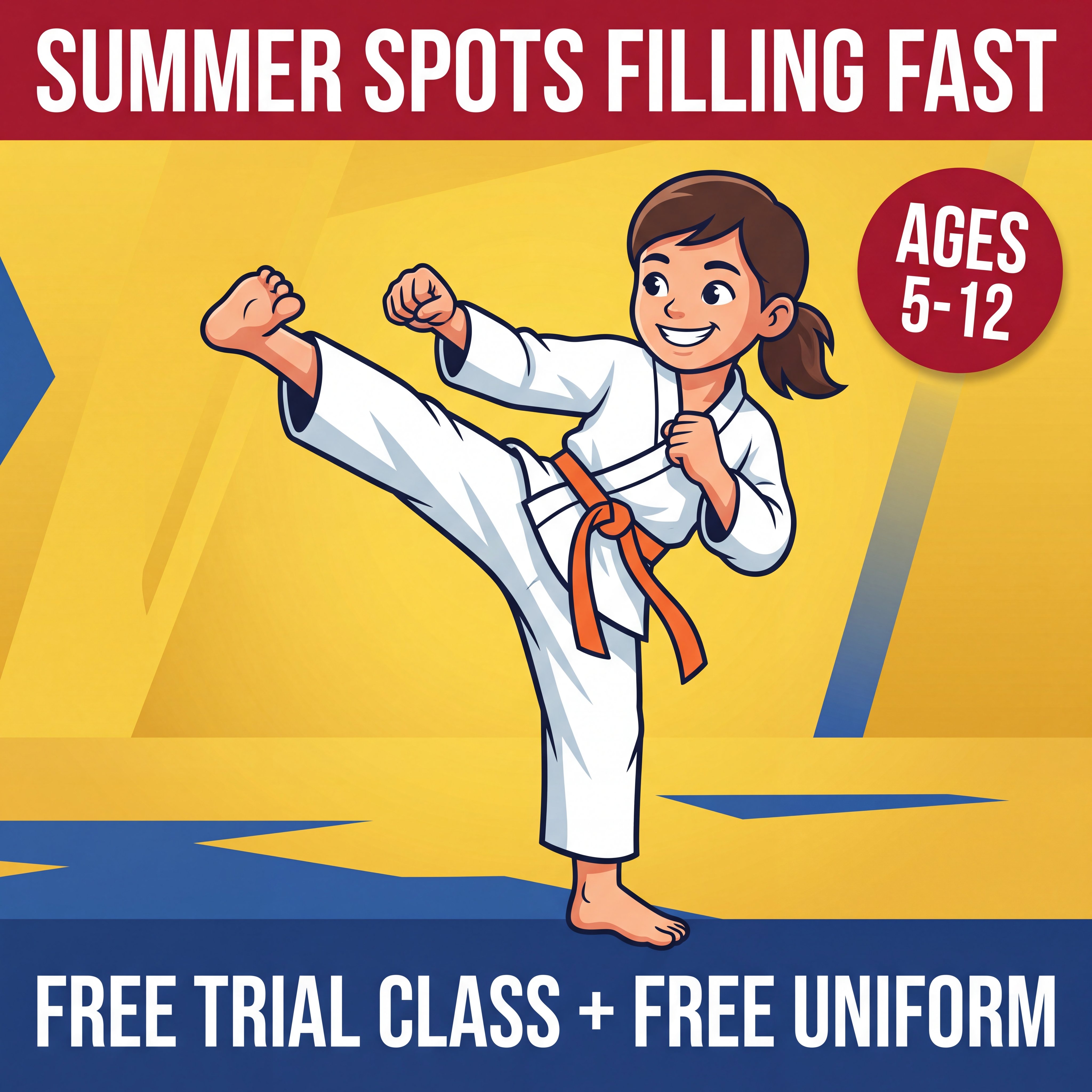 Modesto's Karate Academies -Egg Harbor Township, NJ Facebook ad: Free Trial Class + FREE Uniform
