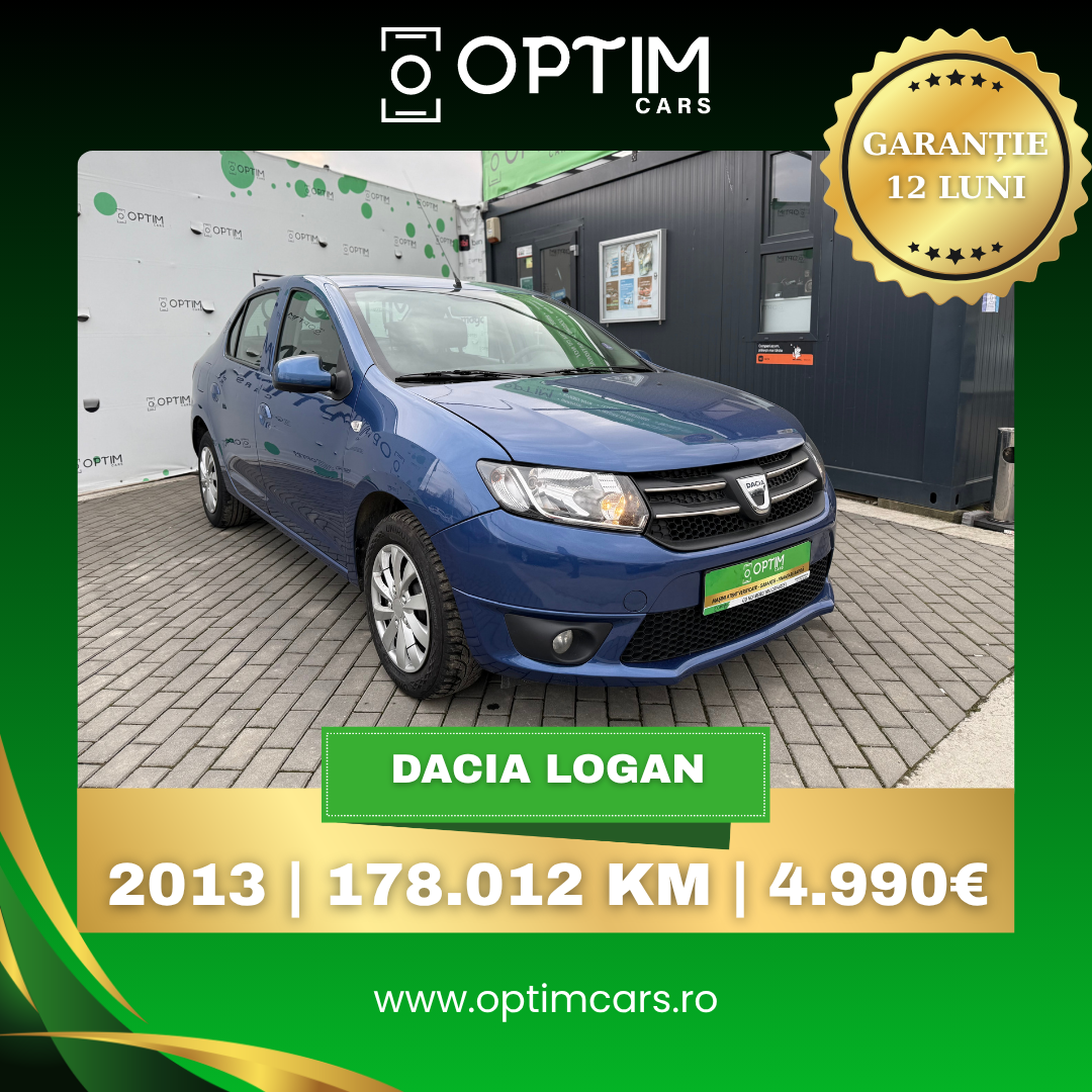 Optim Cars Satu Mare Facebook ad: Dacia Logan, alegerea practică pentru oraș și drumuri…