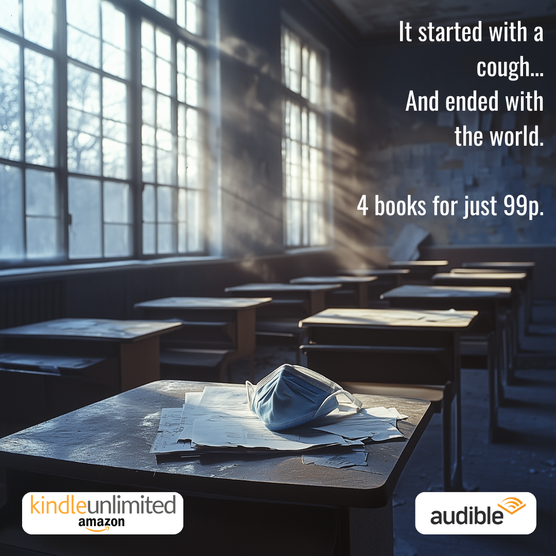 Alex Williams Author Facebook ad: A virus which spreads faster than fear. Four thrilling…