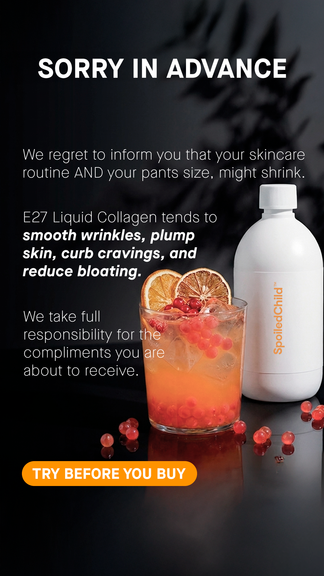 SpoiledChild Facebook ad: Try A Full Size Product Before You Buy