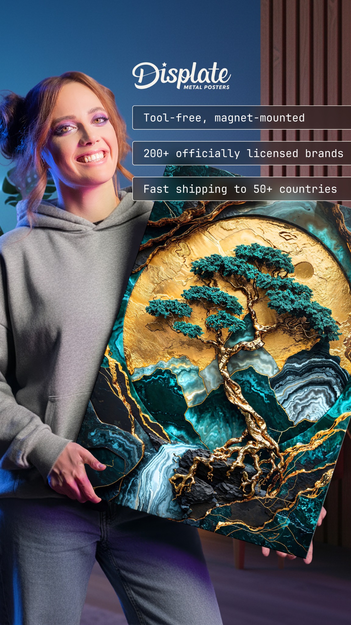 Displate Facebook ad