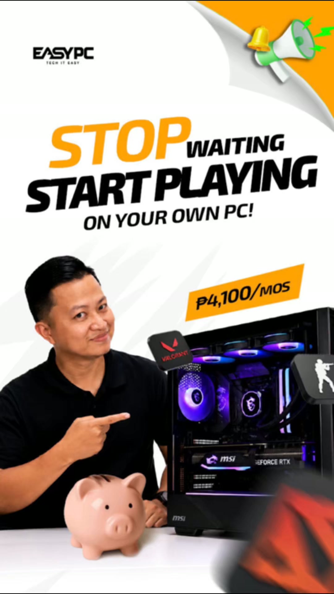 EASY PC Facebook ad: Chat in Messenger