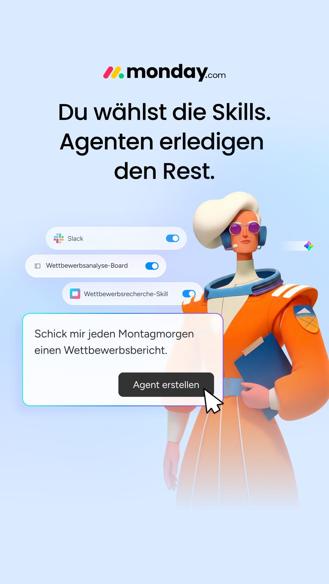 monday.com Facebook ad