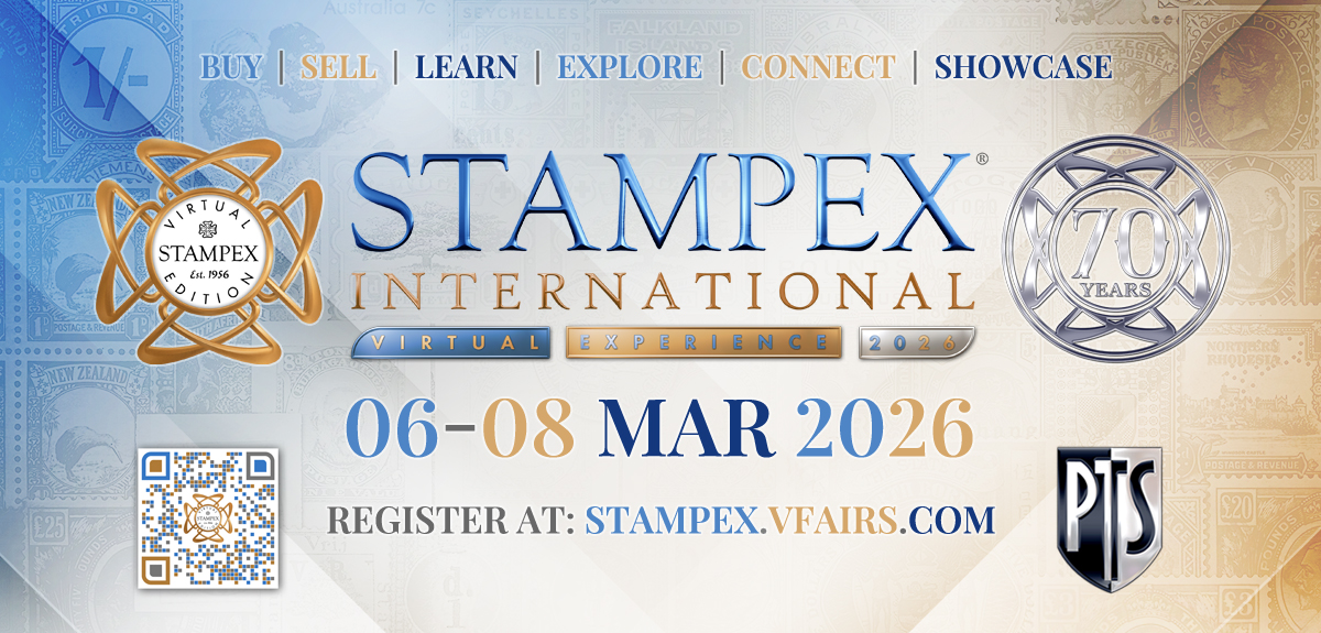 The Philatelic Traders' Society Limited Facebook ad: Virtual Stampex 2026