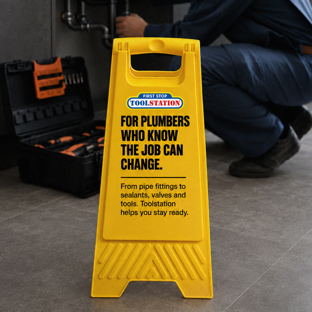 Toolstation UK Facebook ad: Kitted out for plumbers