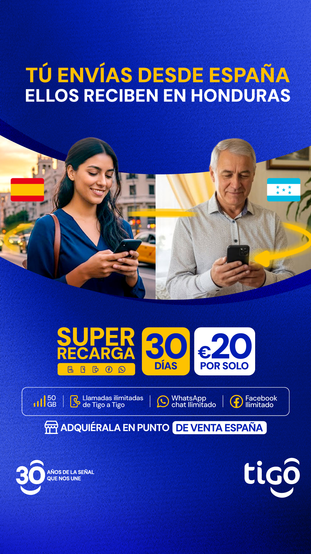 Tigo Honduras Facebook ad