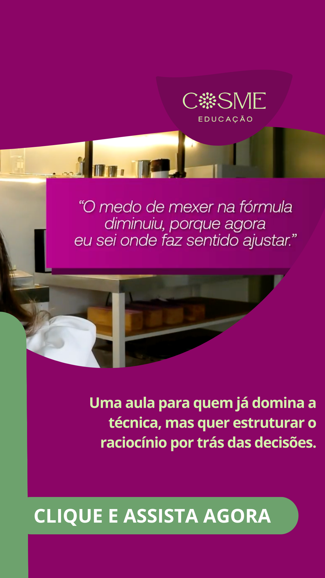 Cosme Educação Facebook ad: Você sabe executar fórmulas. Mas já aprendeu a decidir…