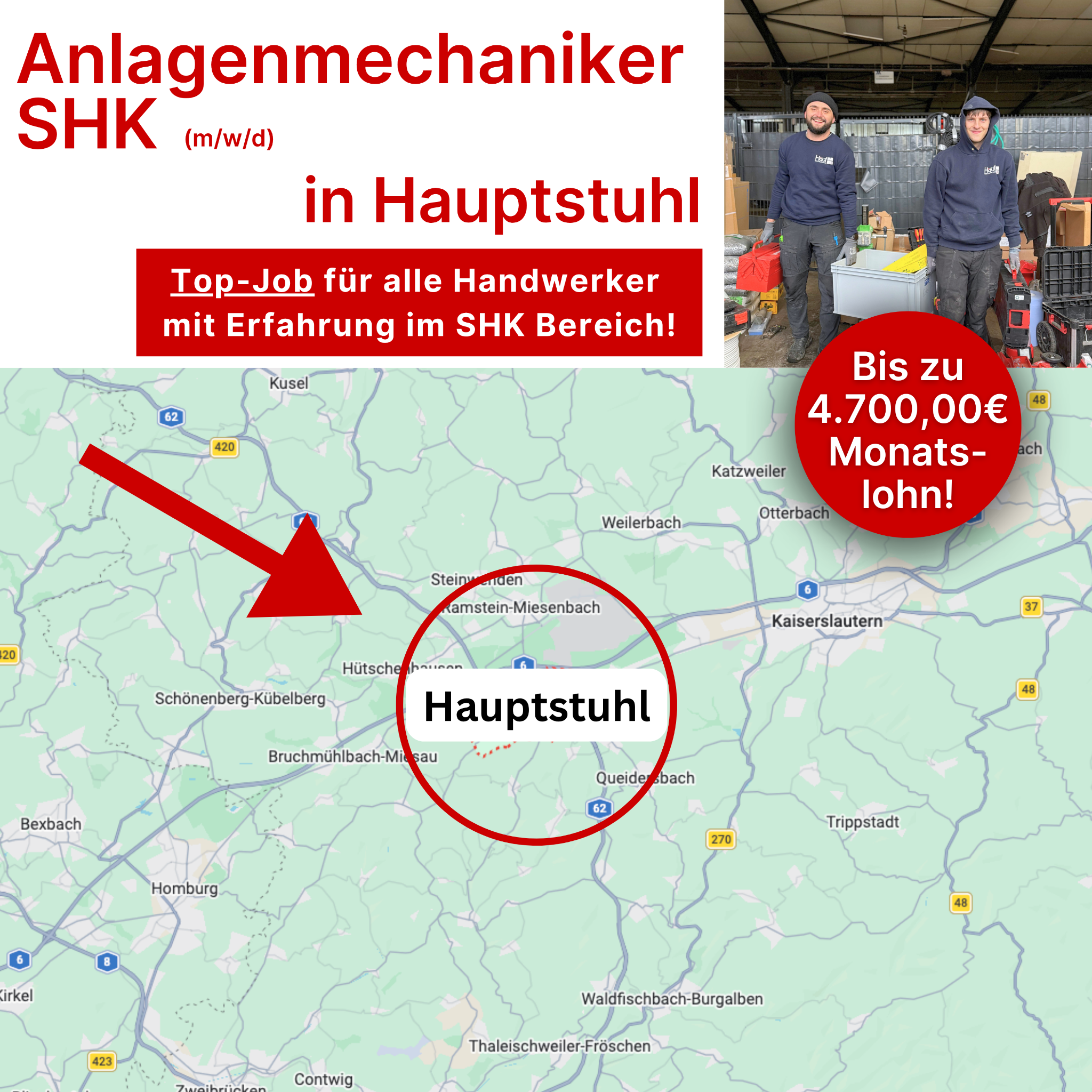 CandidateFlow: Anlagenmechaniker SHK Facebook ad