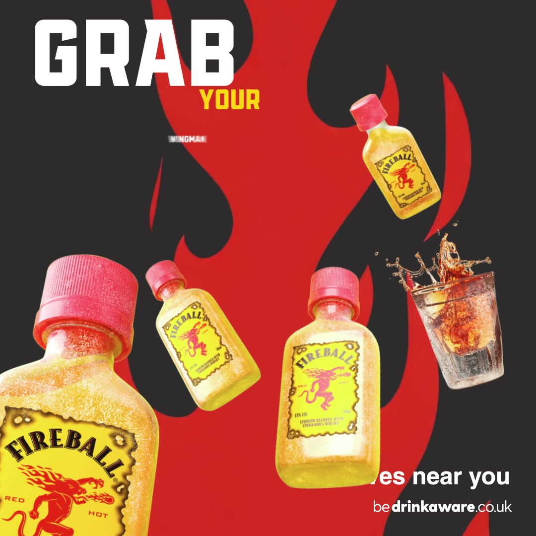 Fireball UK Facebook ad from Aug 12, 2026