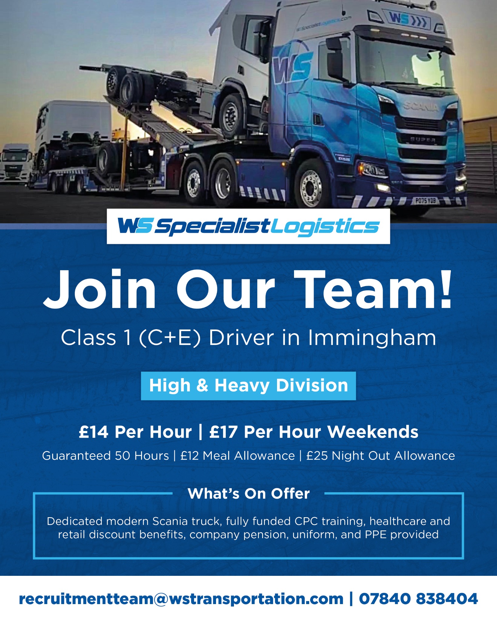 WS Transportation Facebook ad
