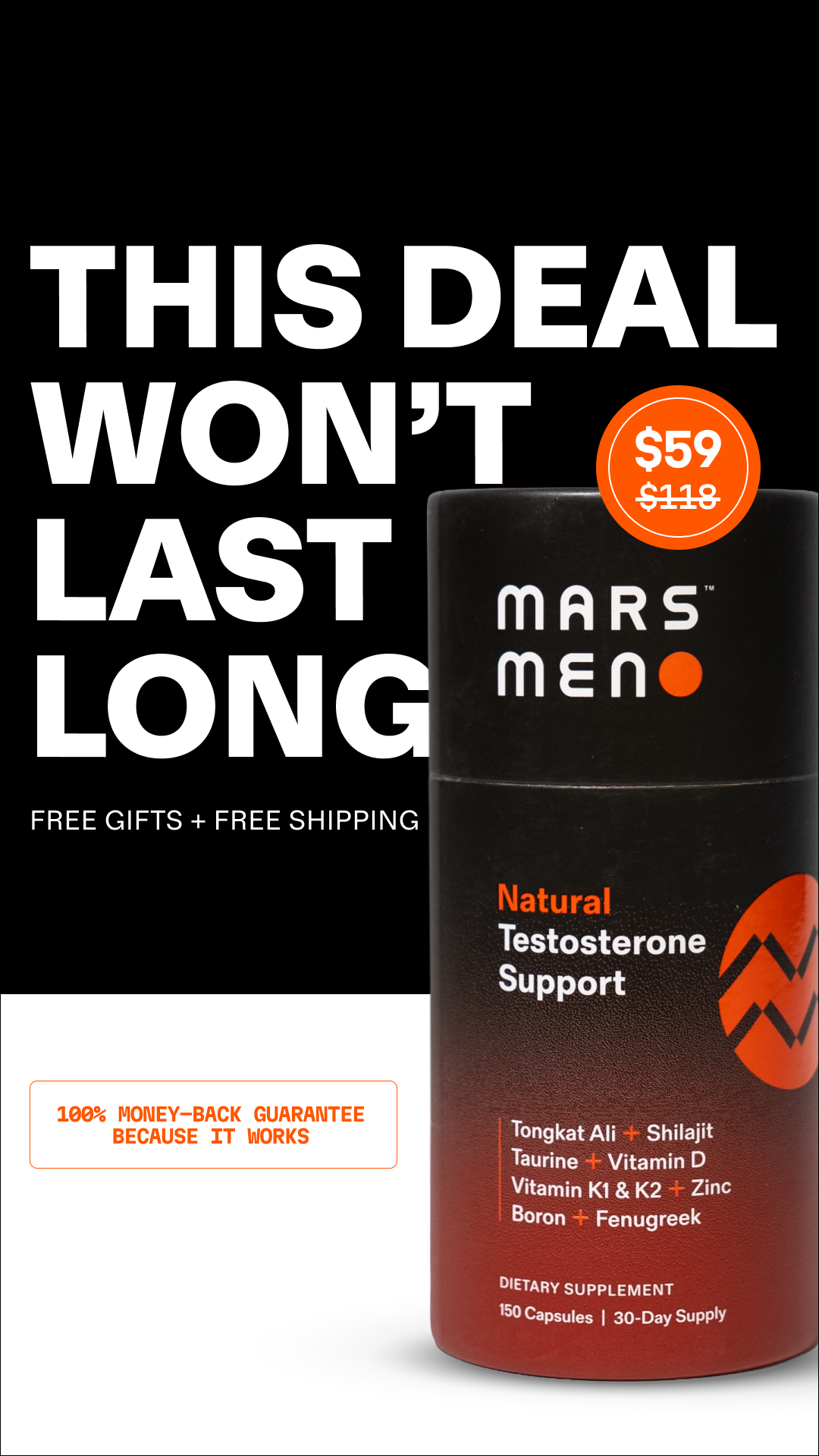 Mars Men Facebook ad