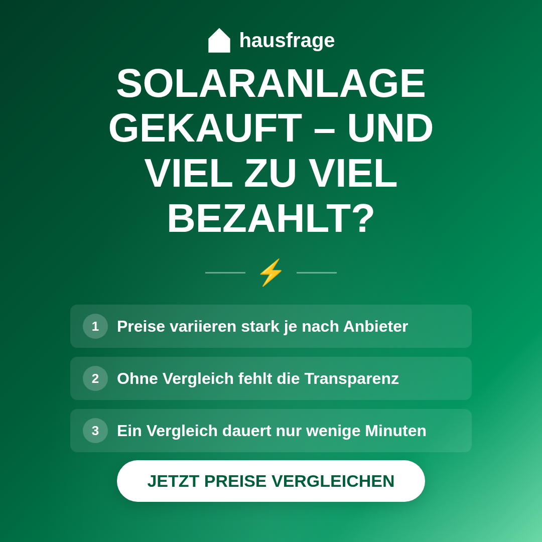 Hausfrage Facebook ad